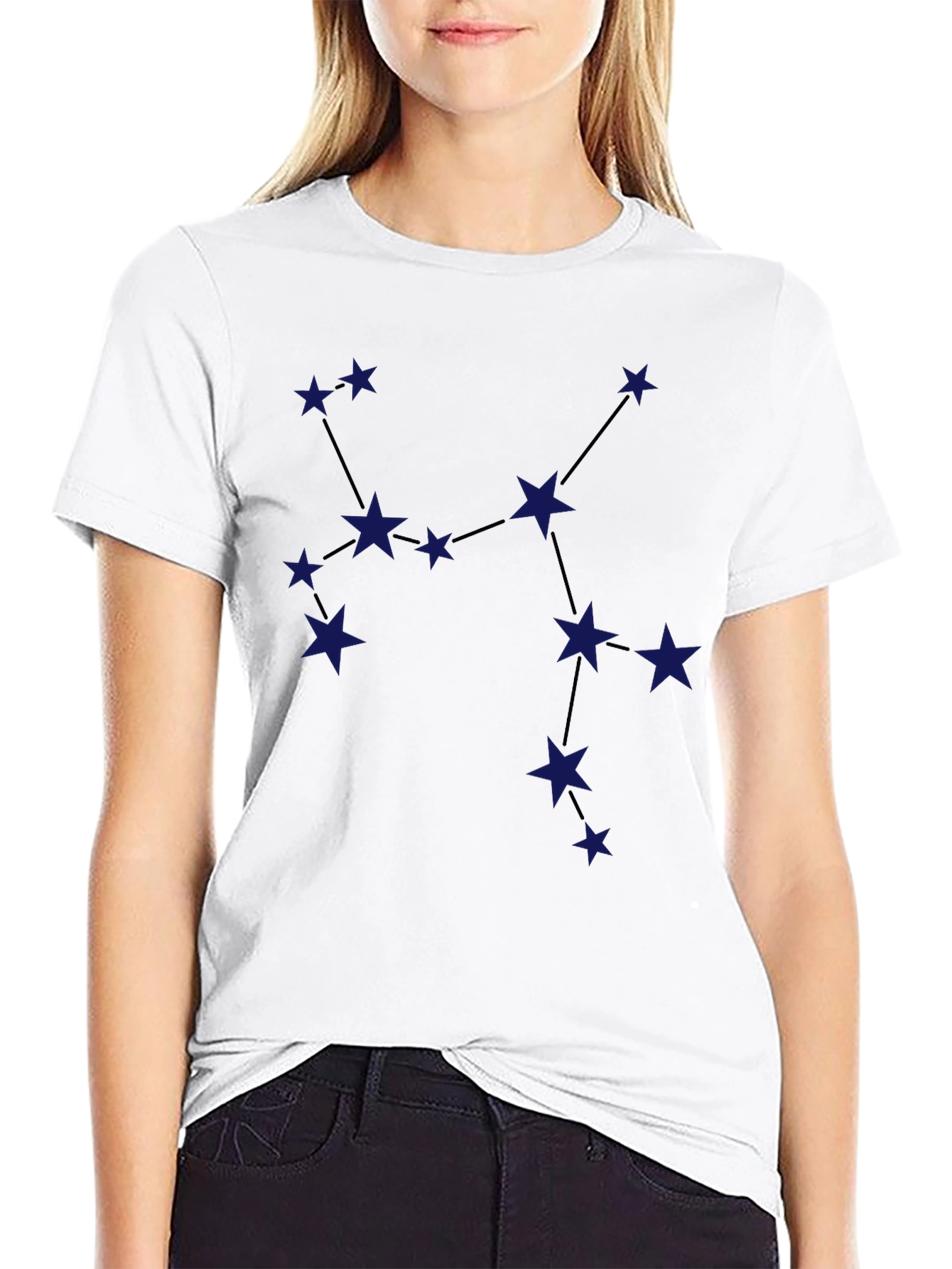 Constellation Graphic Tee - Stylish Star Design