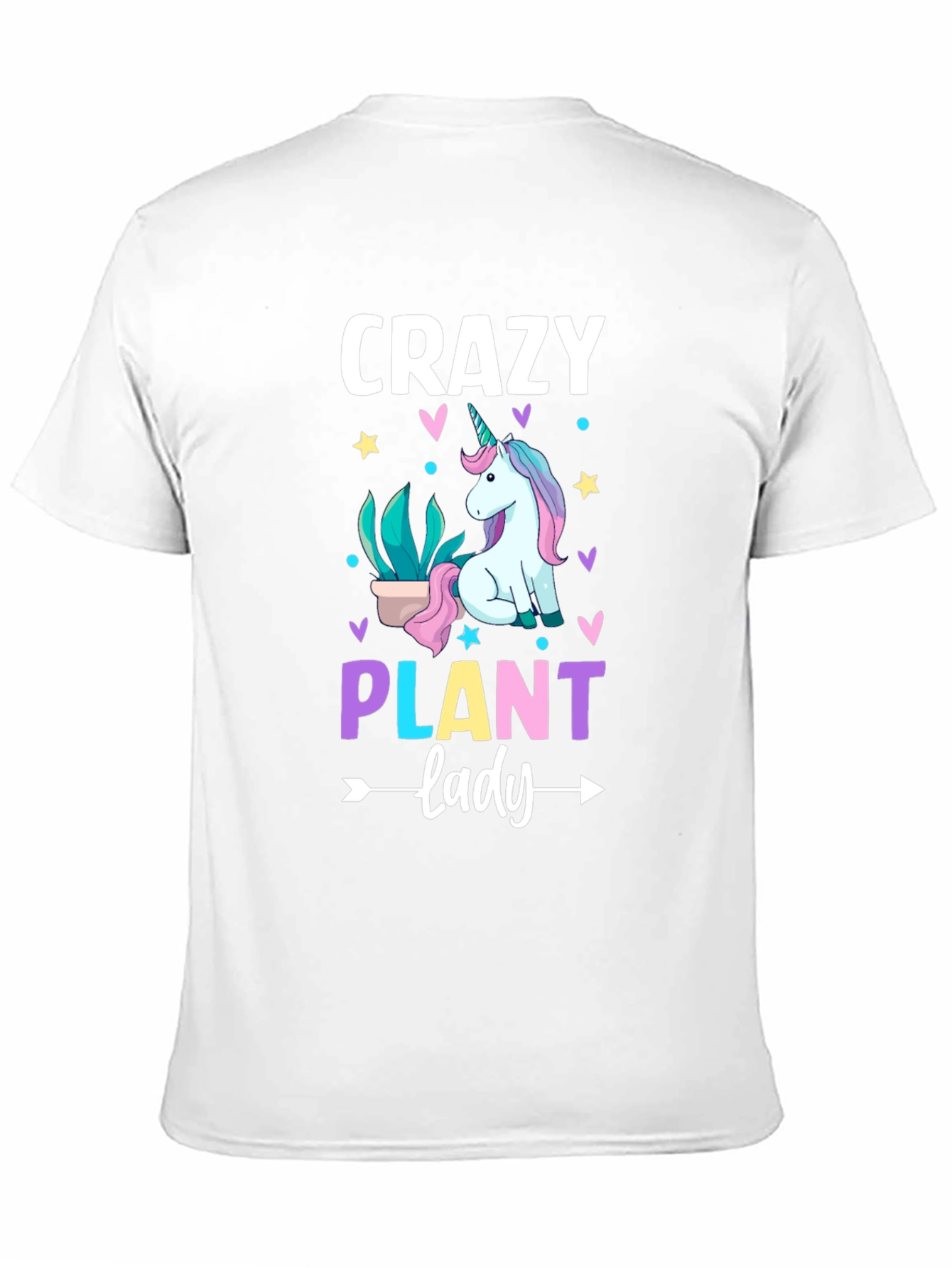 Crazy Plant Lady Unicorn Graphic Tee