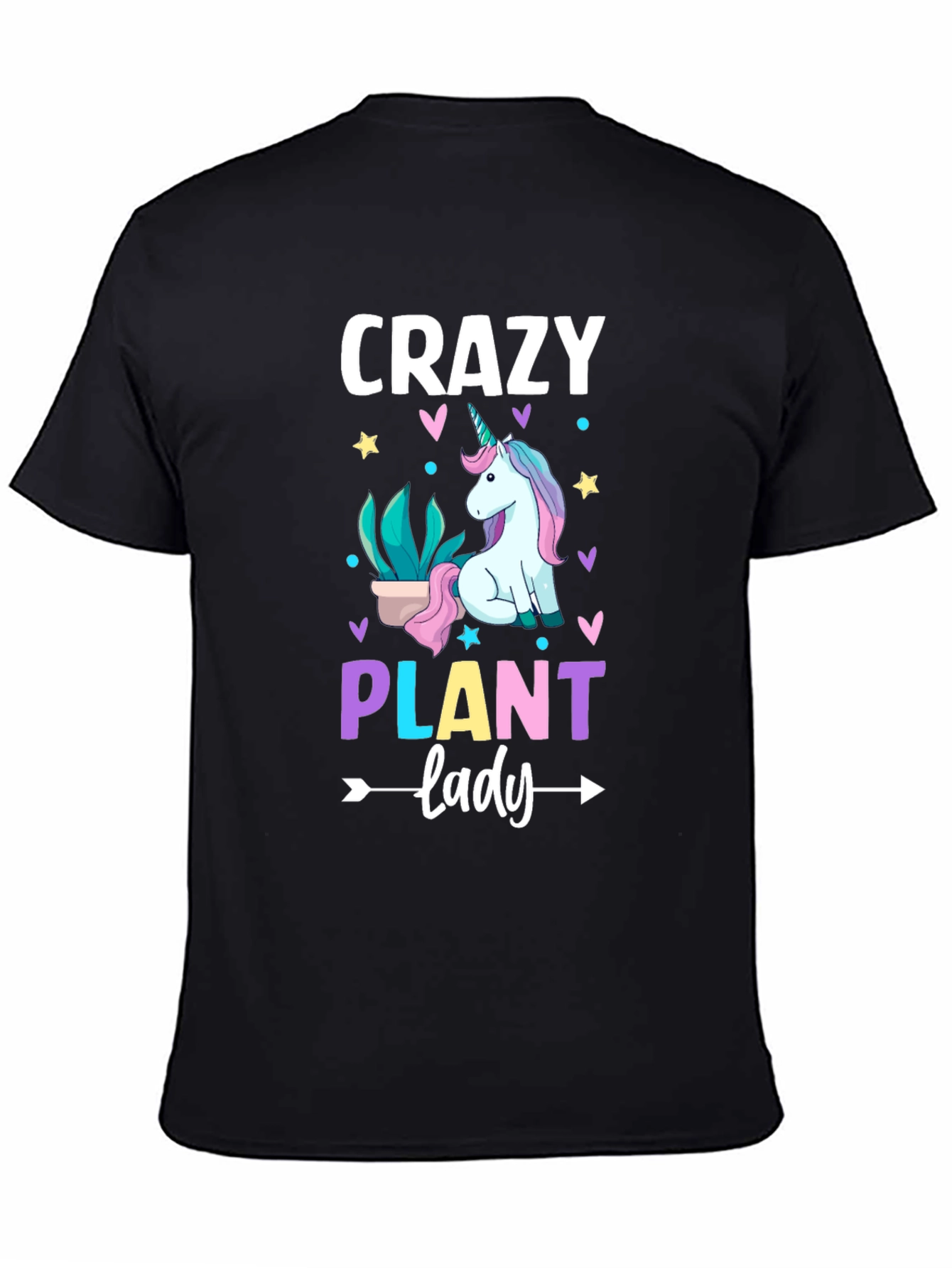 Crazy Plant Lady Unicorn Graphic Tee