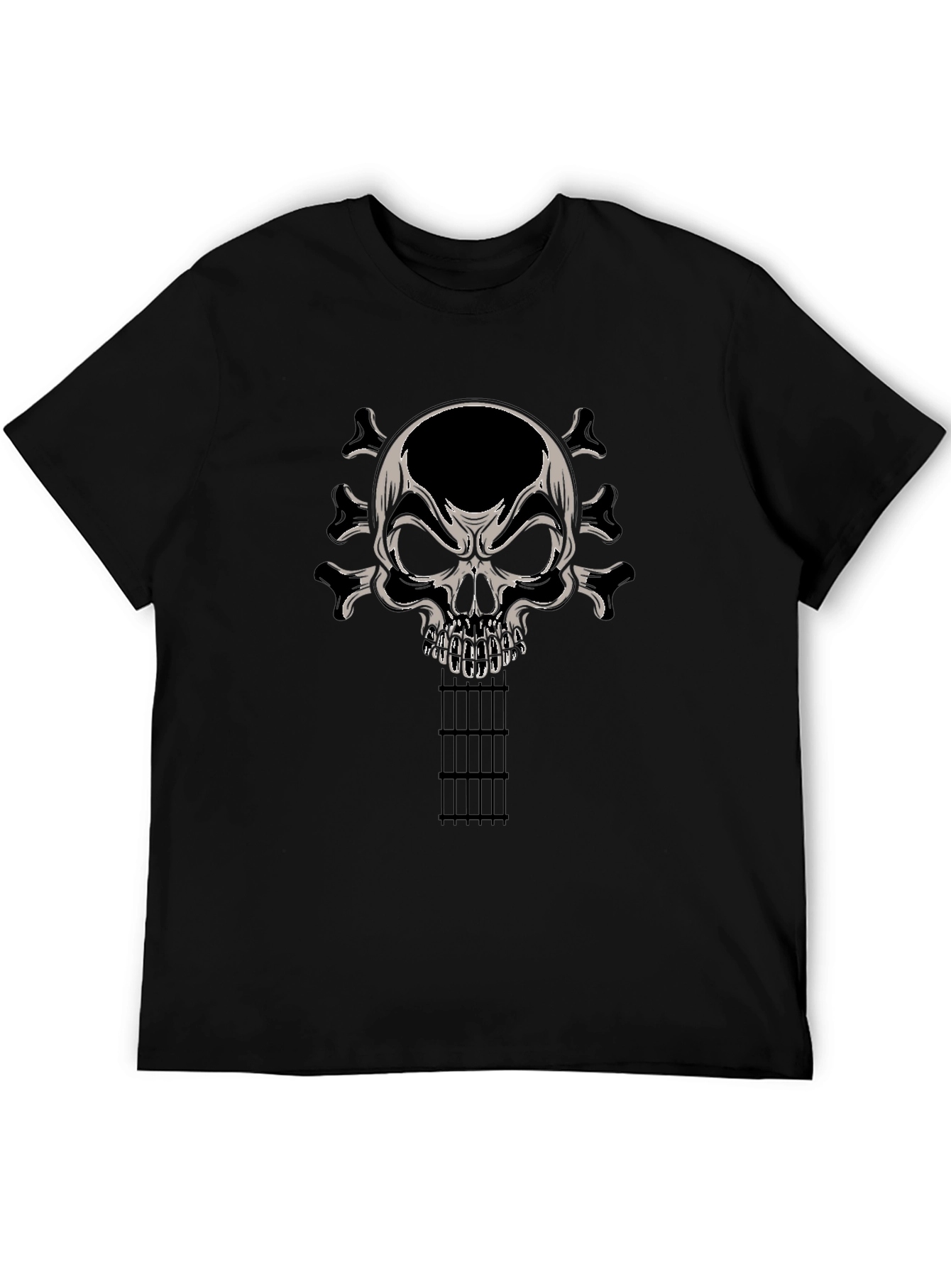 Skull Guitar T-Shirt - Rocker Tee