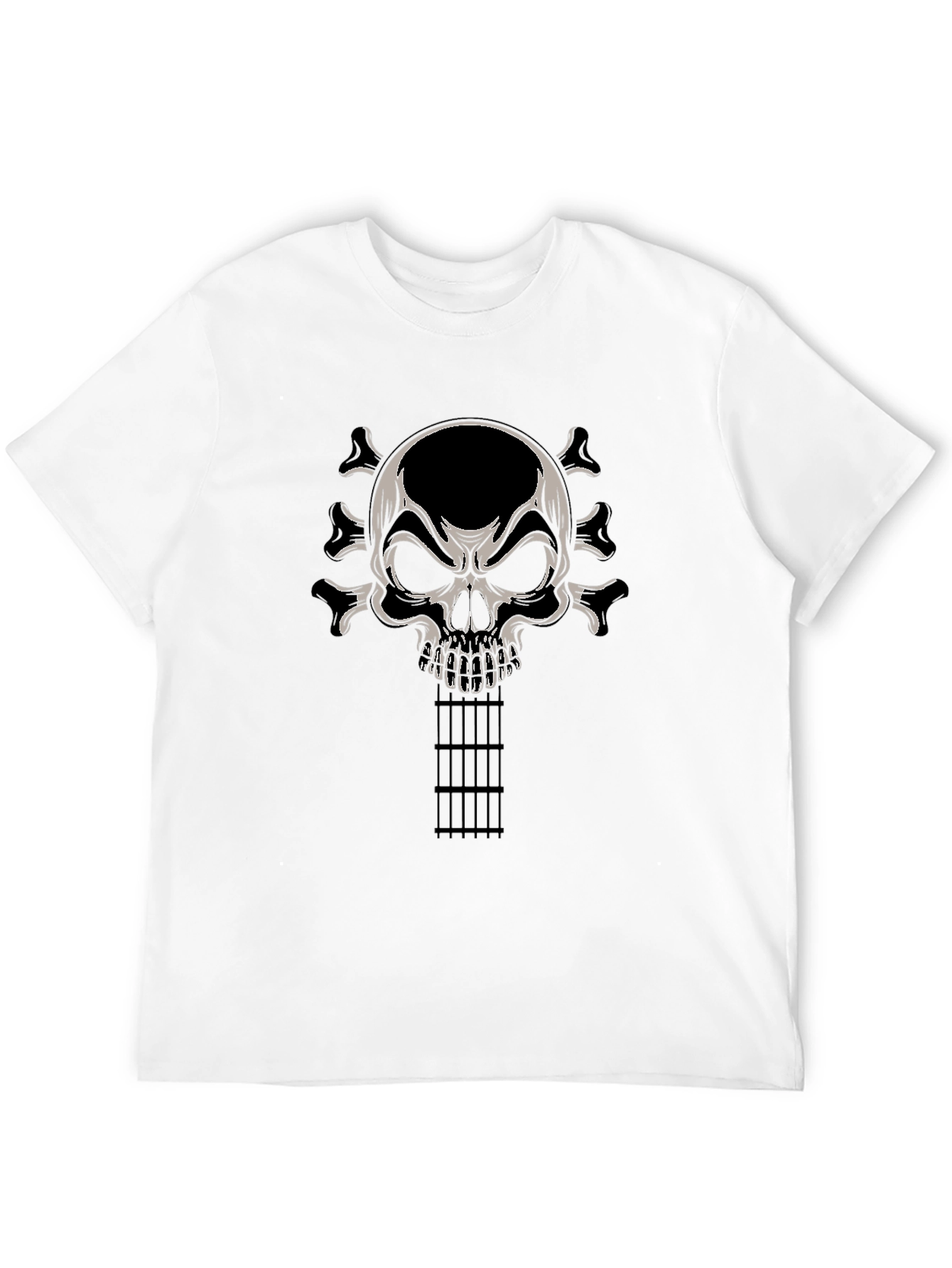 Skull Guitar T-Shirt - Rocker Tee
