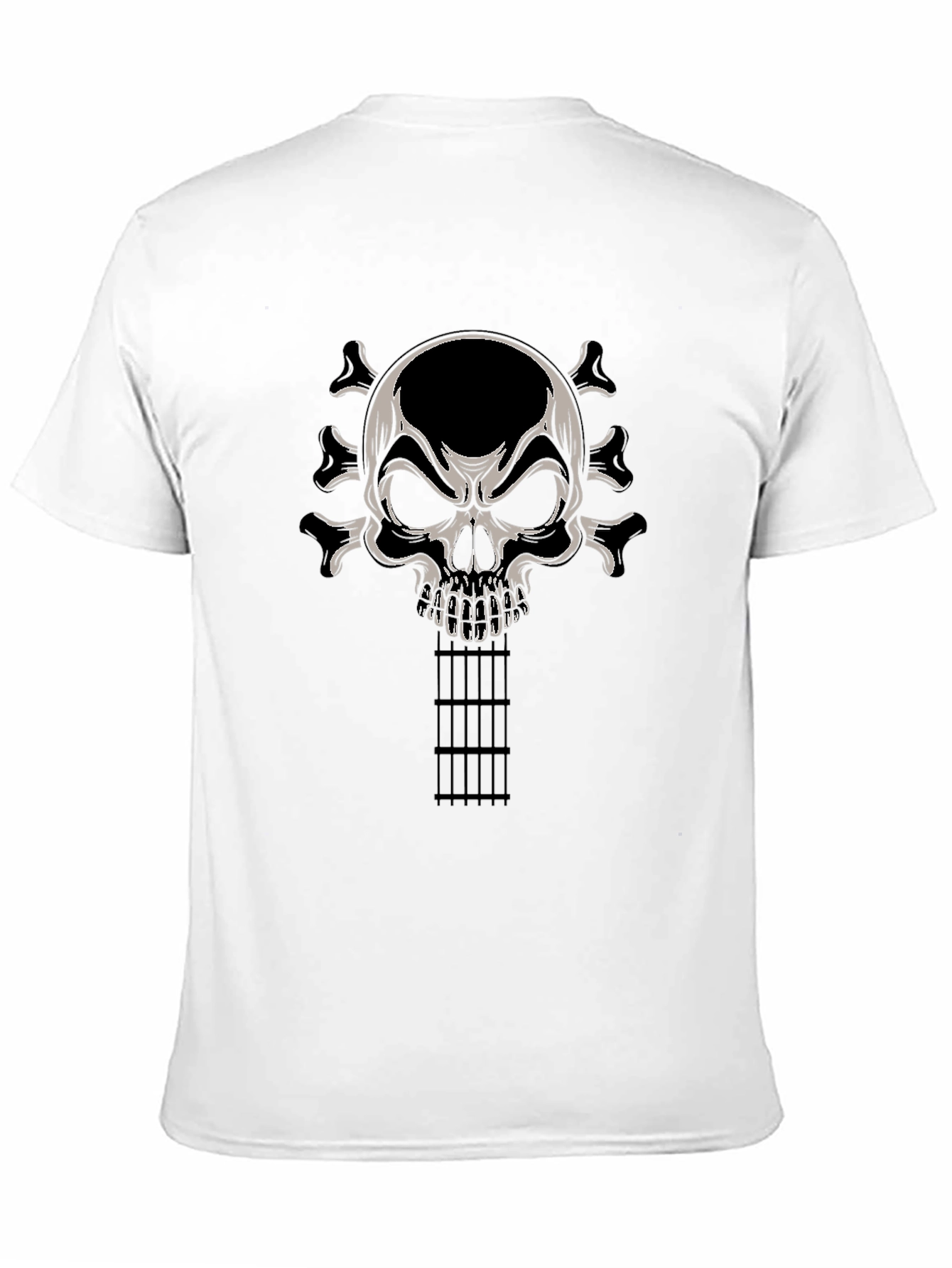 Skull Guitar T-Shirt - Rocker Tee