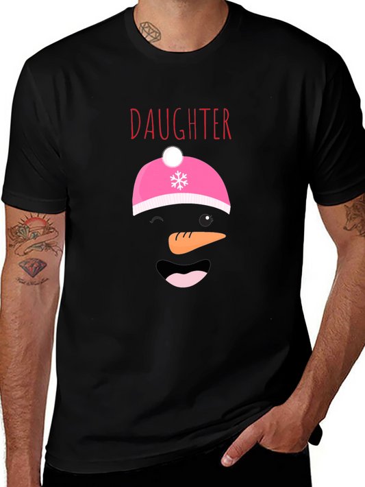 Daughter Snowman Graphic Tee