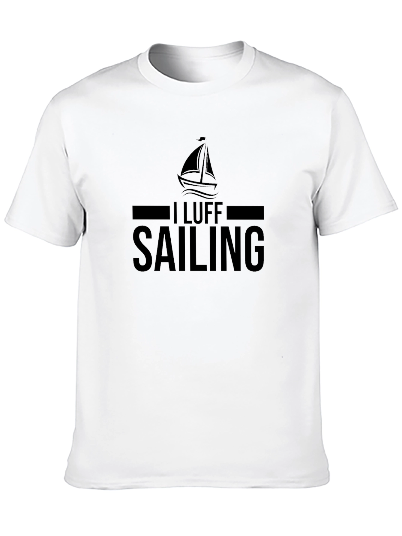 I Luff Sailing T-Shirt - Black