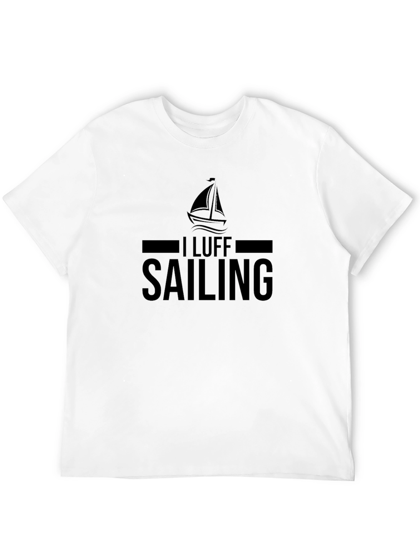 I Luff Sailing T-Shirt - Black
