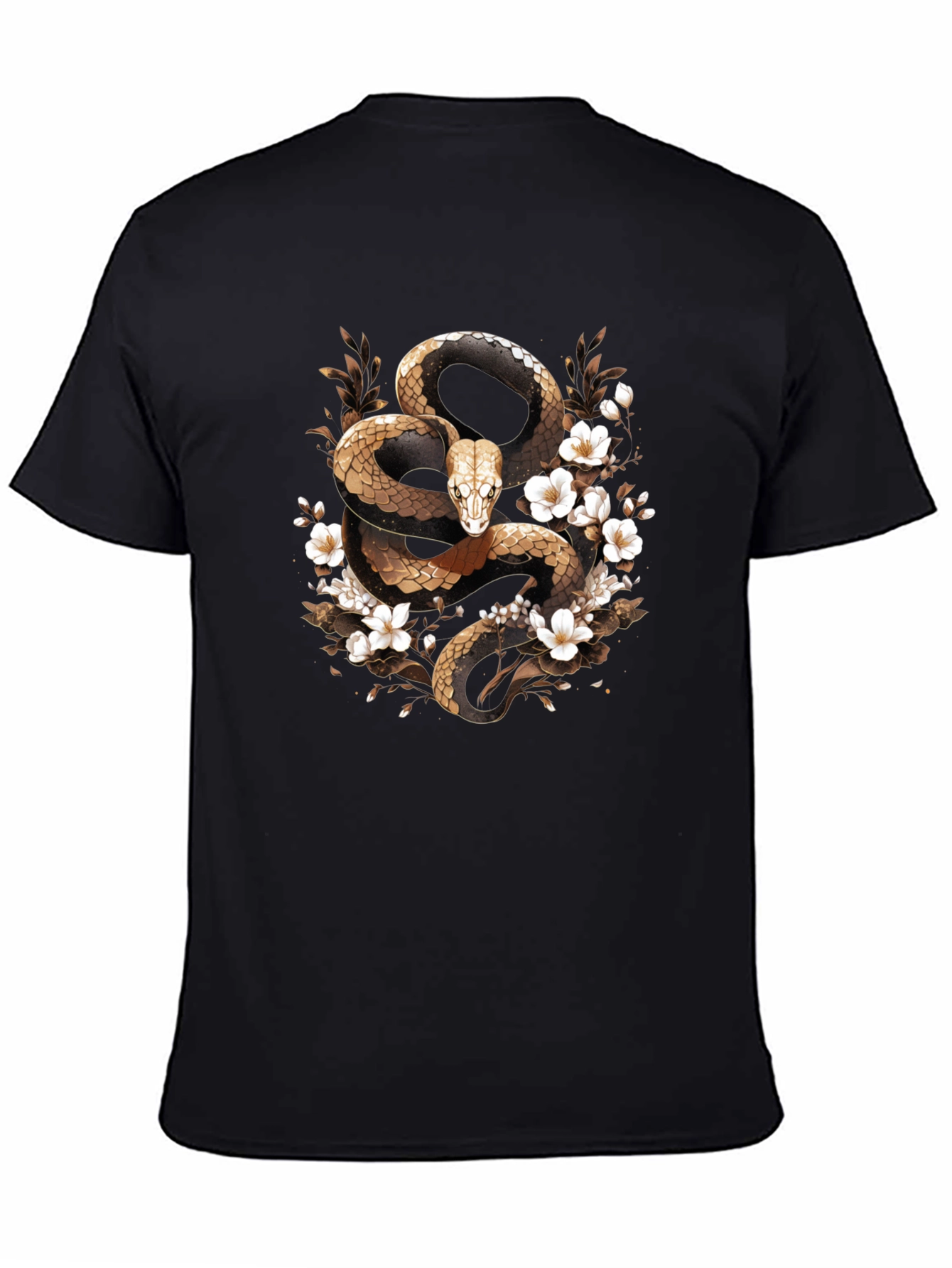 Snake & Flowers Graphic Tee