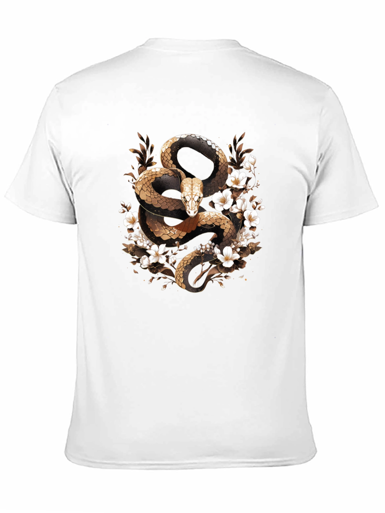 Snake & Flowers Graphic Tee