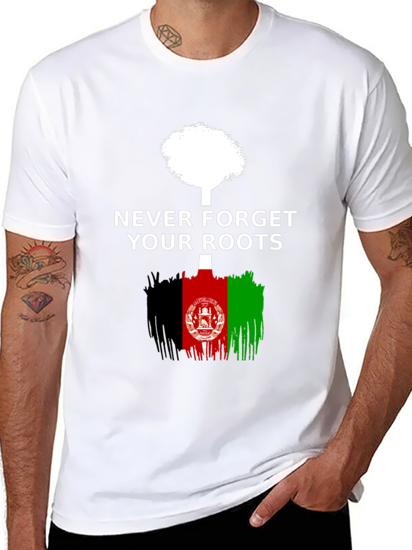 Never Forget Your Roots Afghanistan T-Shirt