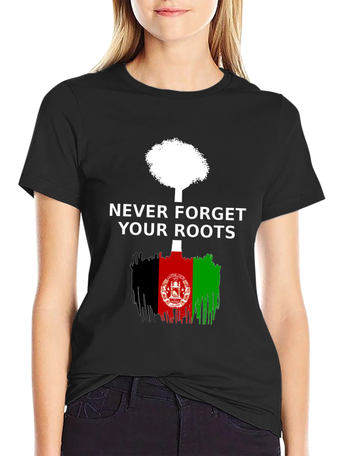 Never Forget Your Roots Afghanistan T-Shirt