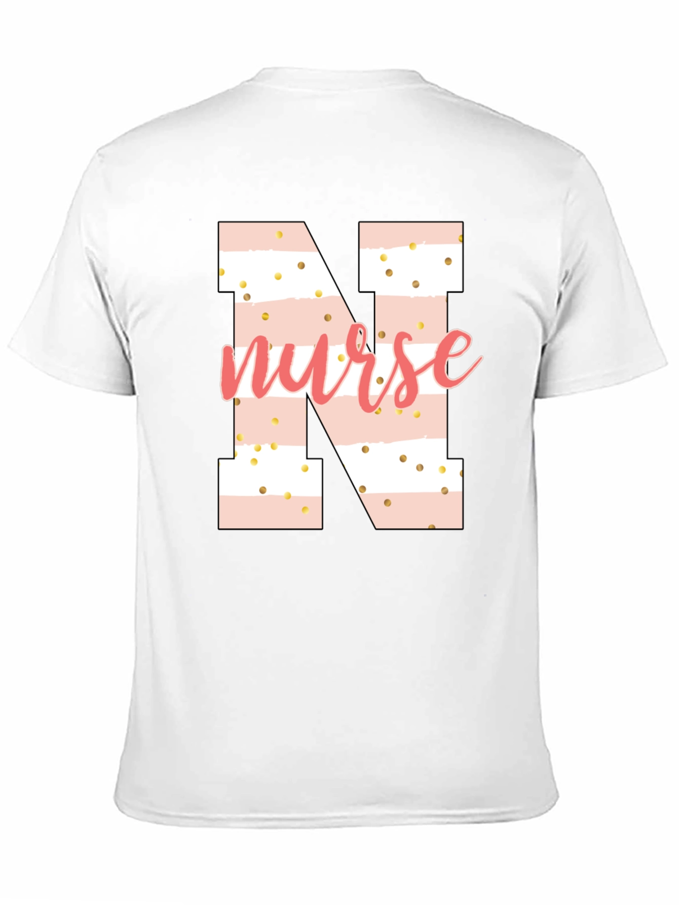 Nurse Initial T-Shirt - N Letter Design