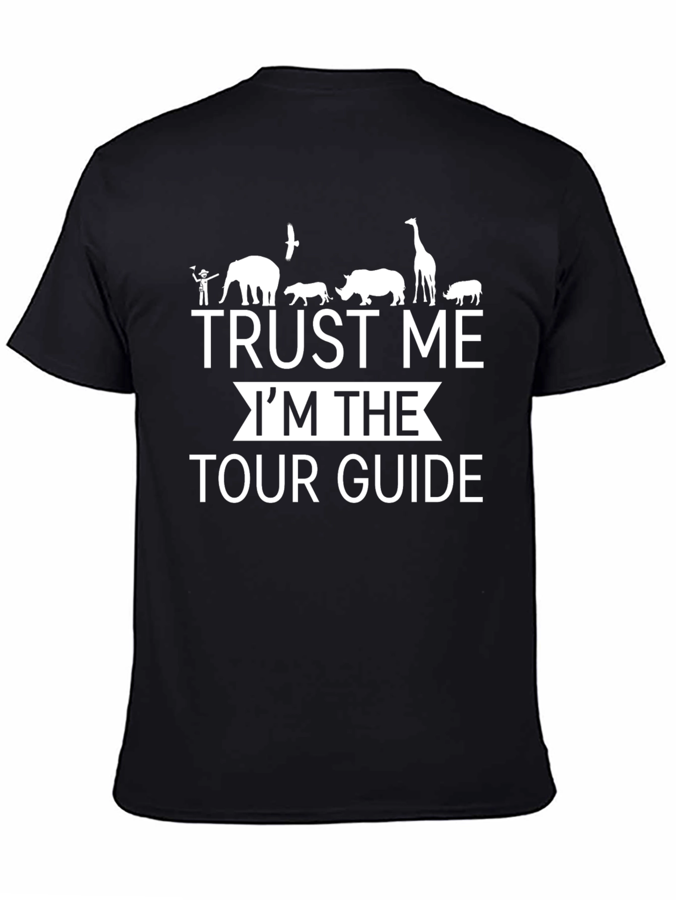 Trust Me Im The Tour Guide Mens Black T-Shirt