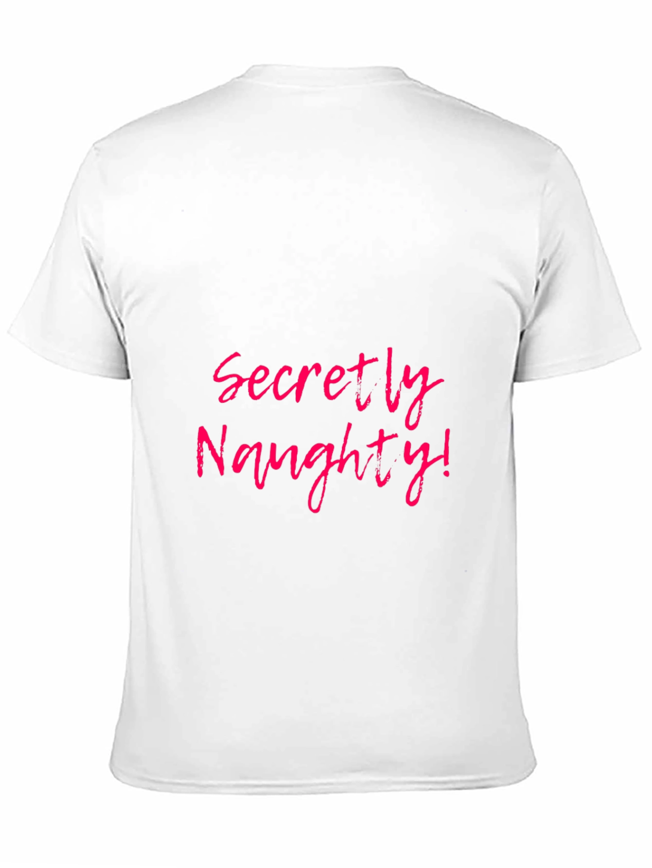 Secretly Naughty Black T-Shirt Novelty Fun Tee