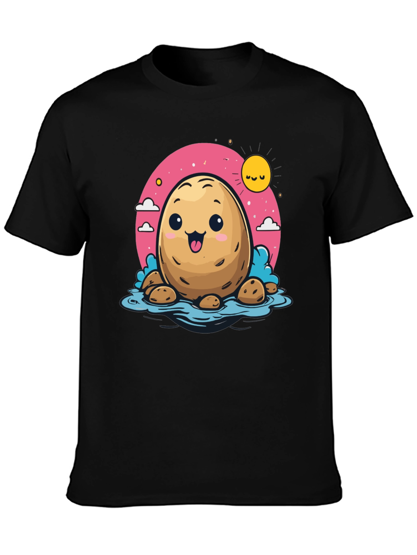 Cute Potato Cartoon T-Shirt