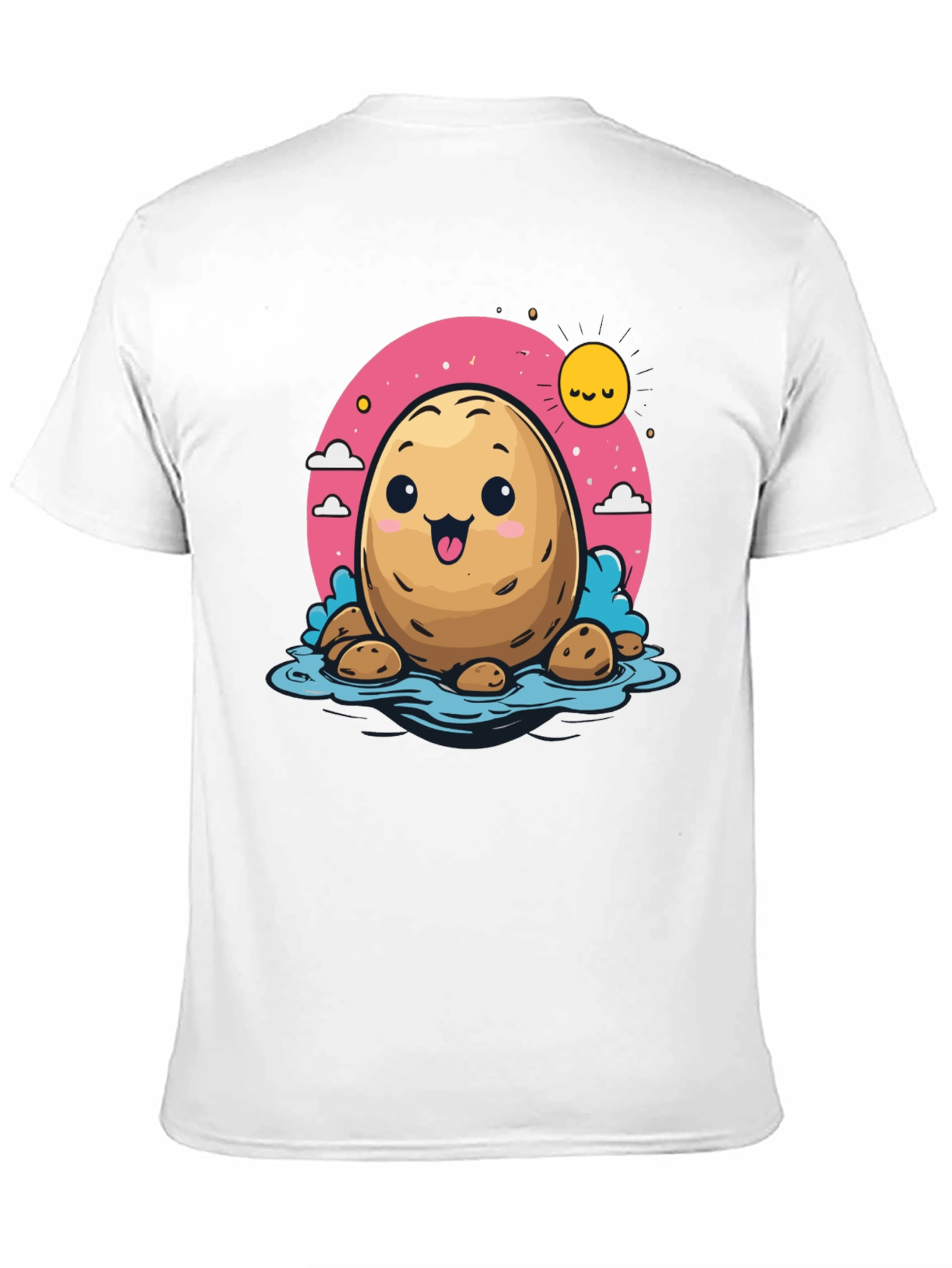Cute Potato Cartoon T-Shirt