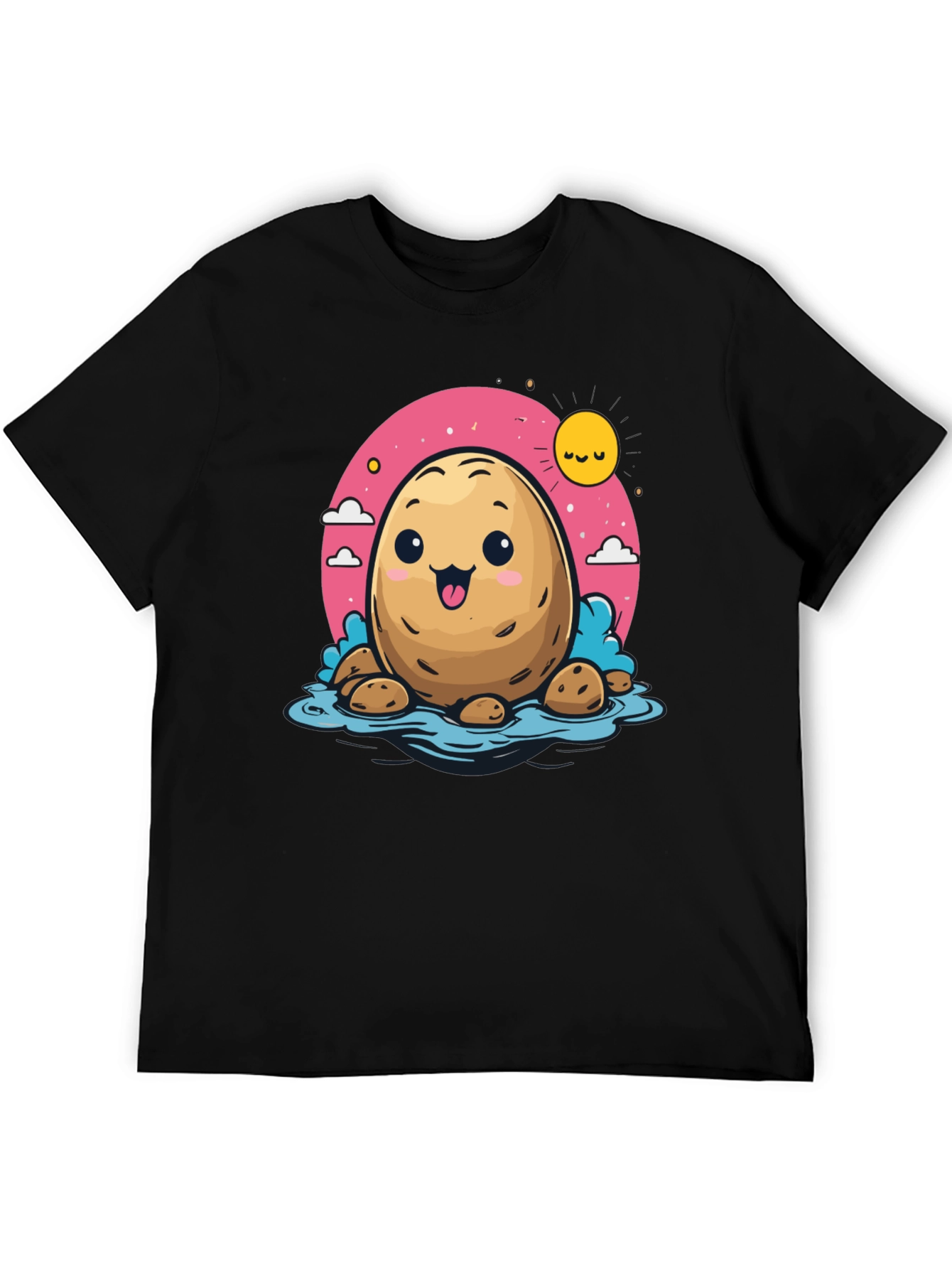 Cute Potato Cartoon T-Shirt