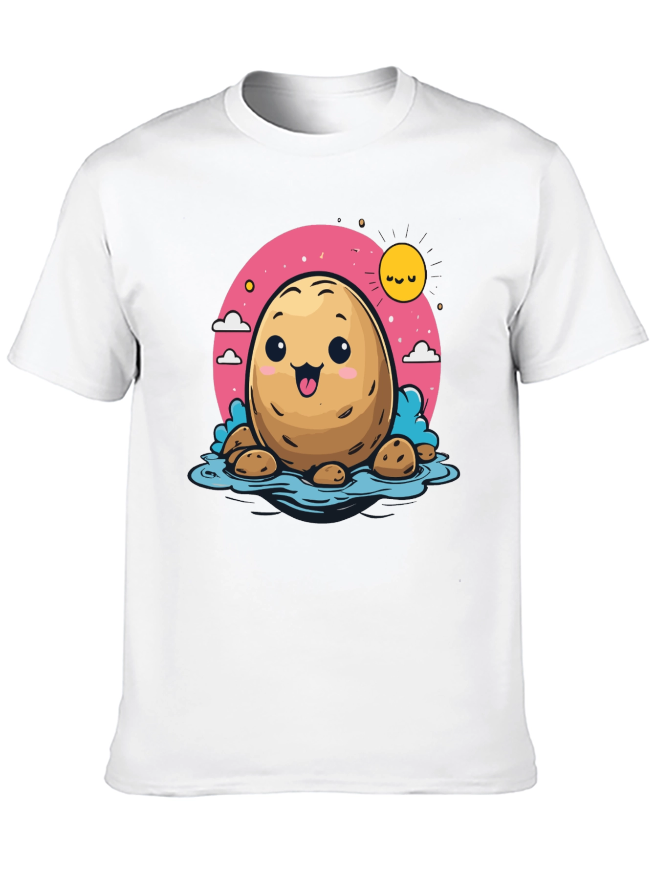 Cute Potato Cartoon T-Shirt