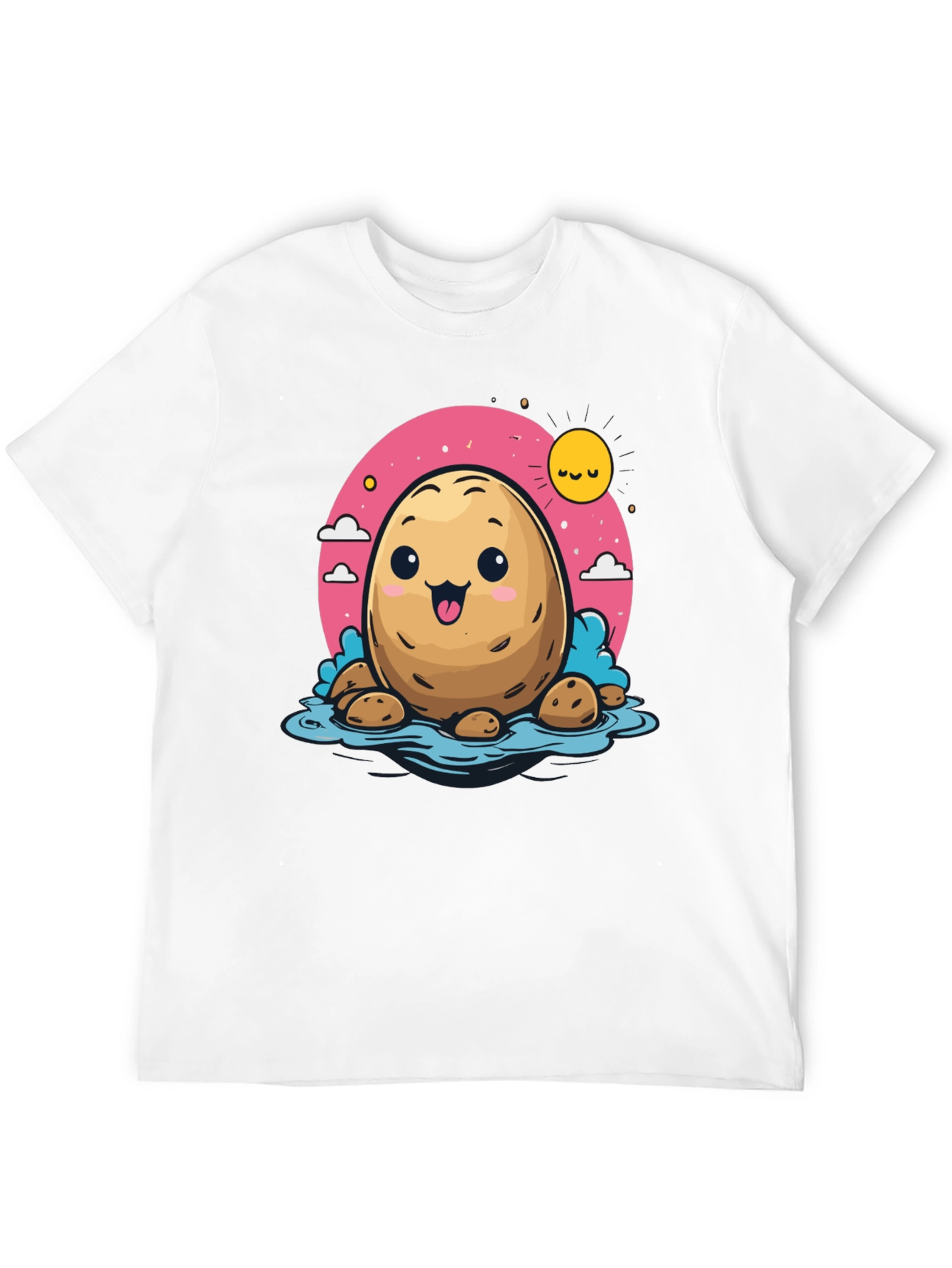 Cute Potato Cartoon T-Shirt