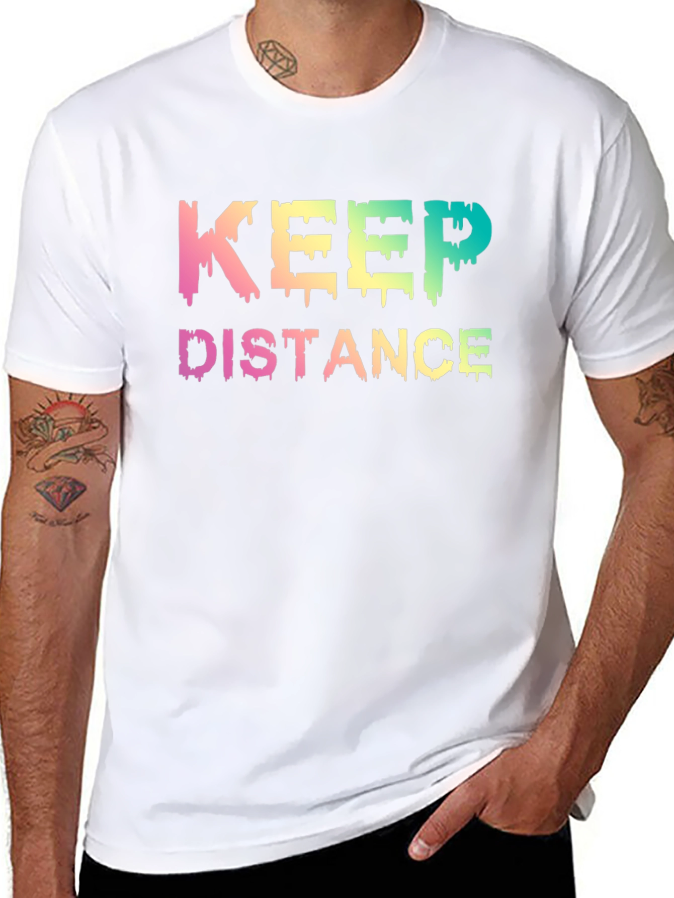 Keep Distance Graphic Tee