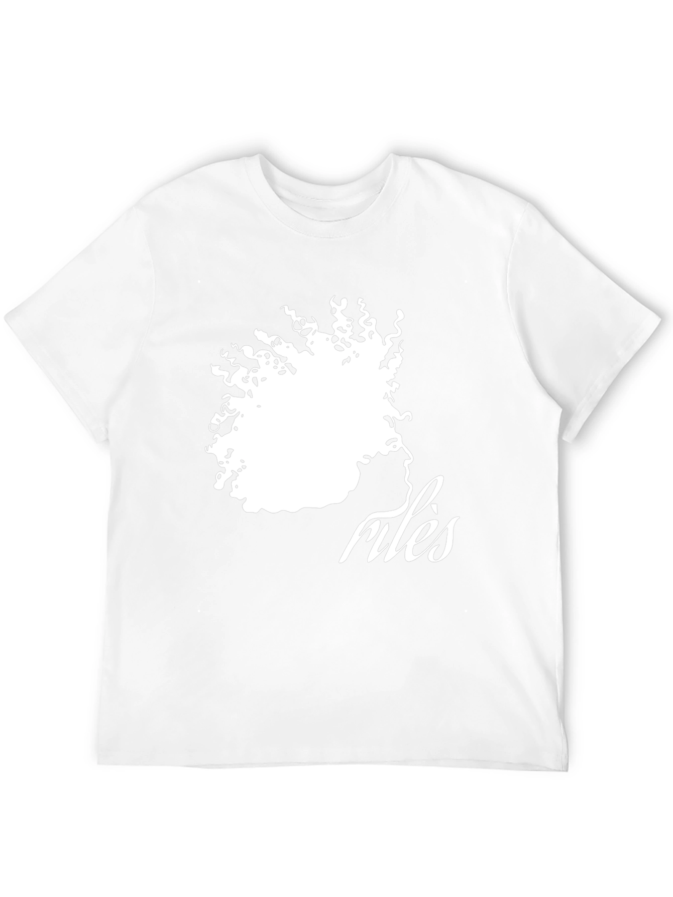Stylish Riles Graphic Print Black T-Shirt
