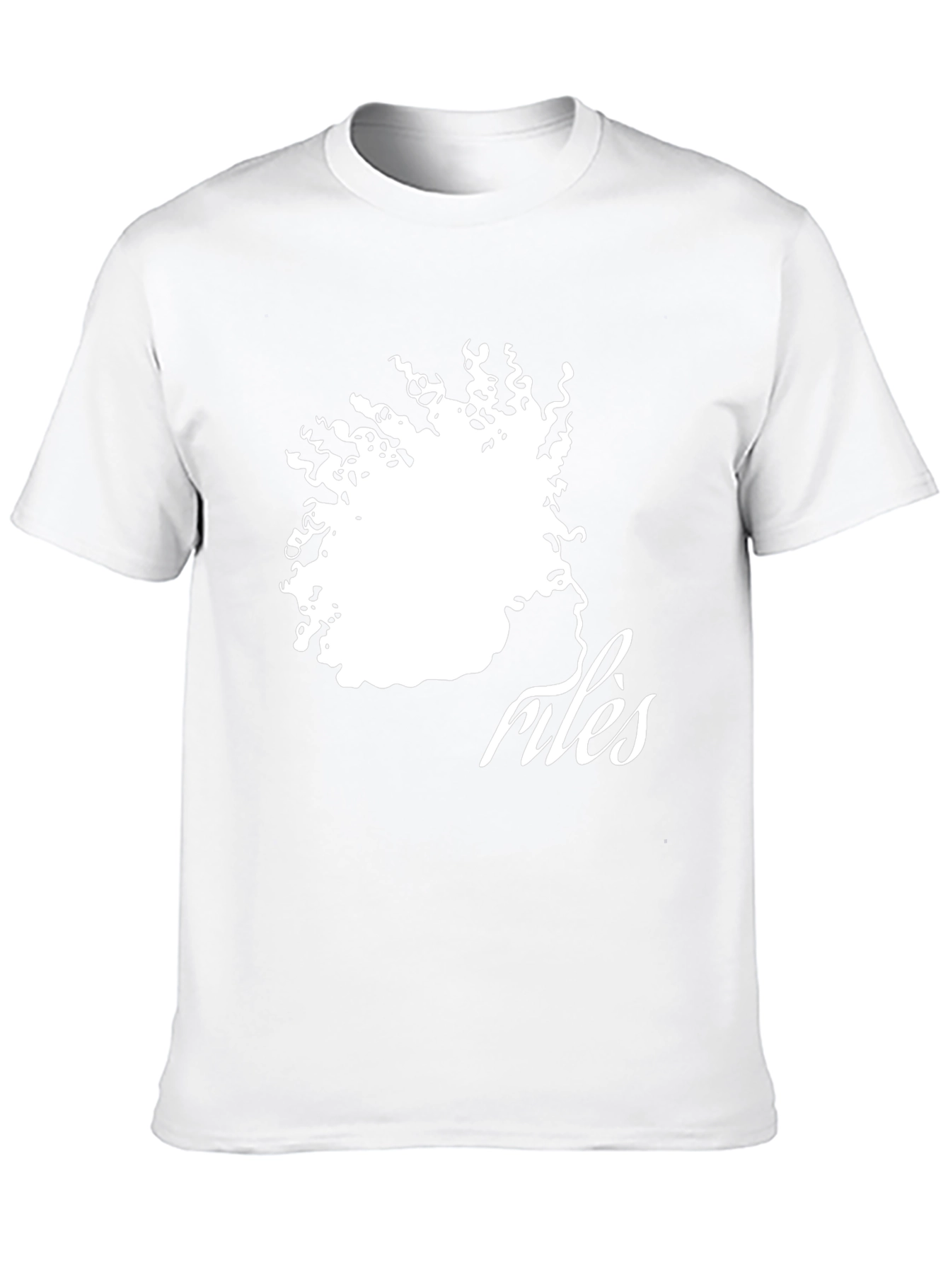 Stylish Riles Graphic Print Black T-Shirt