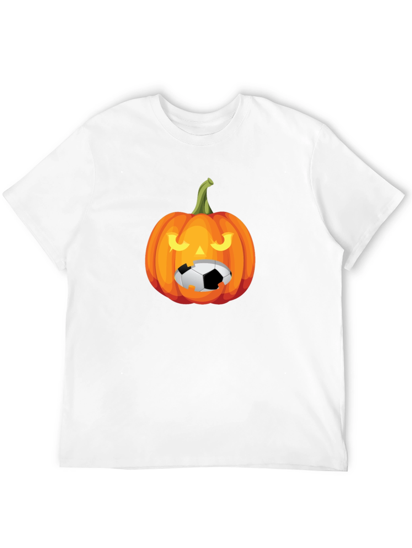 Halloween Soccer Pumpkin Graphic Tee