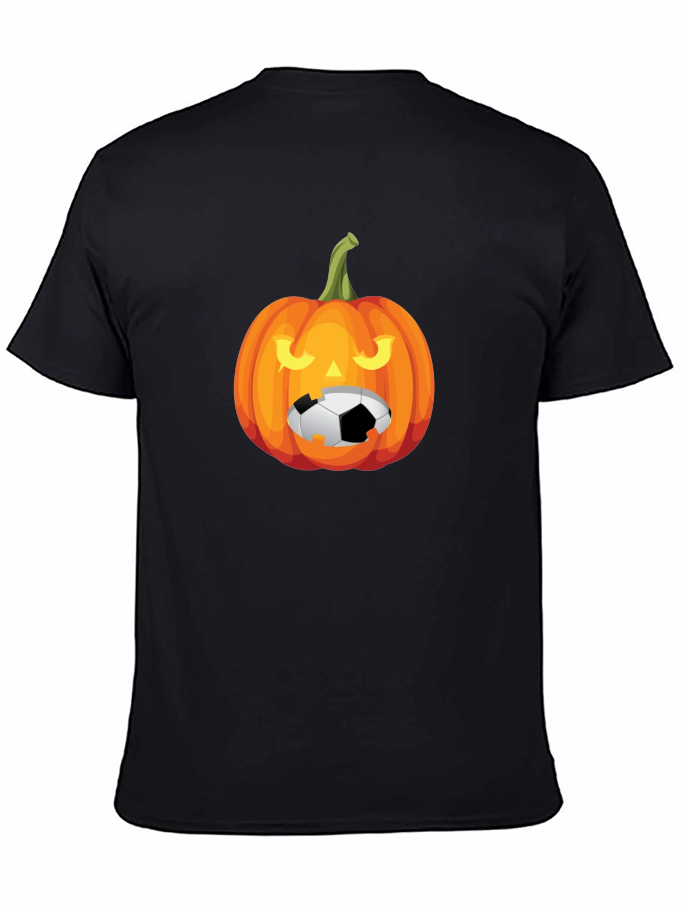 Halloween Soccer Pumpkin Graphic Tee