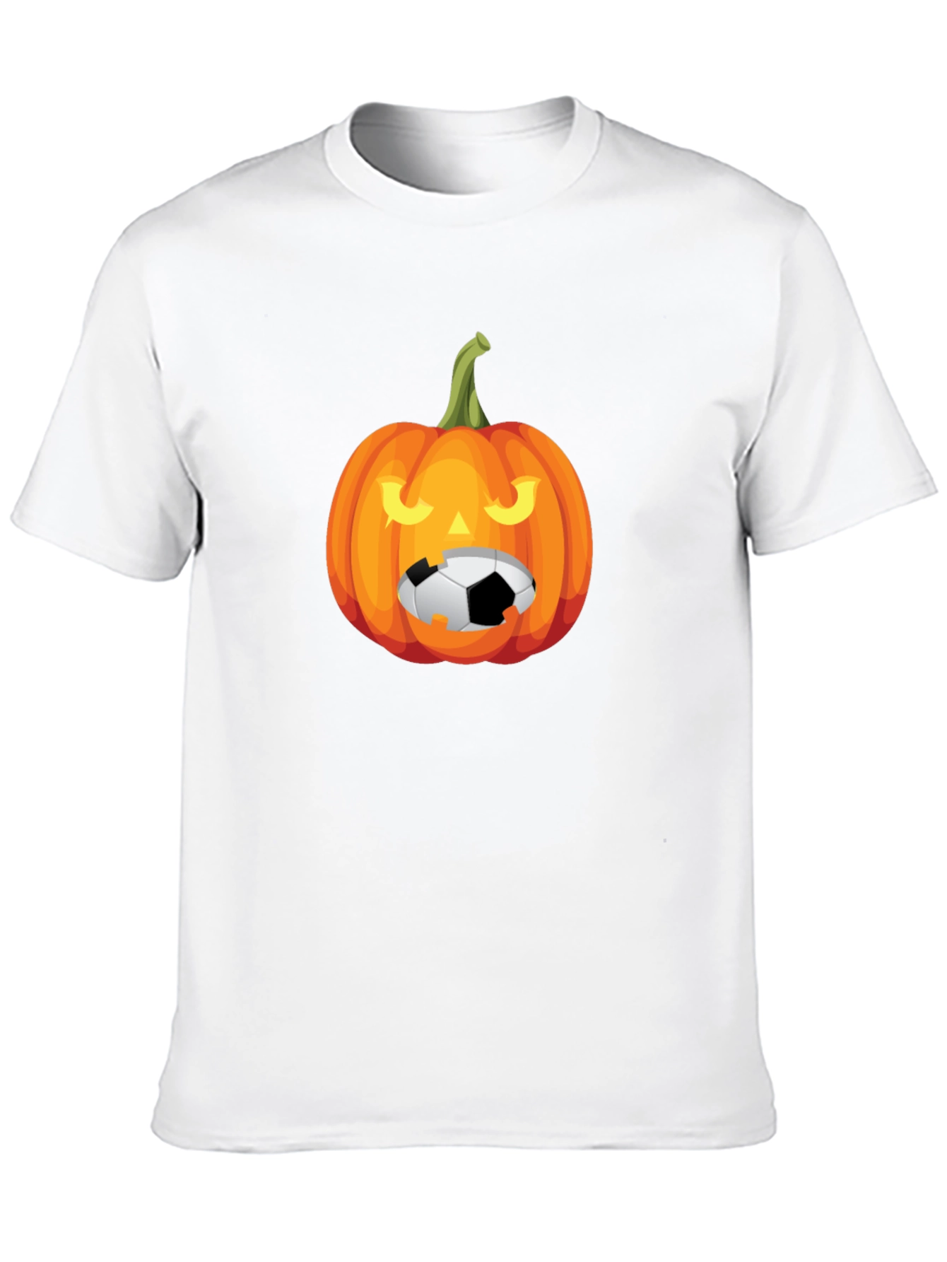 Halloween Soccer Pumpkin Graphic Tee