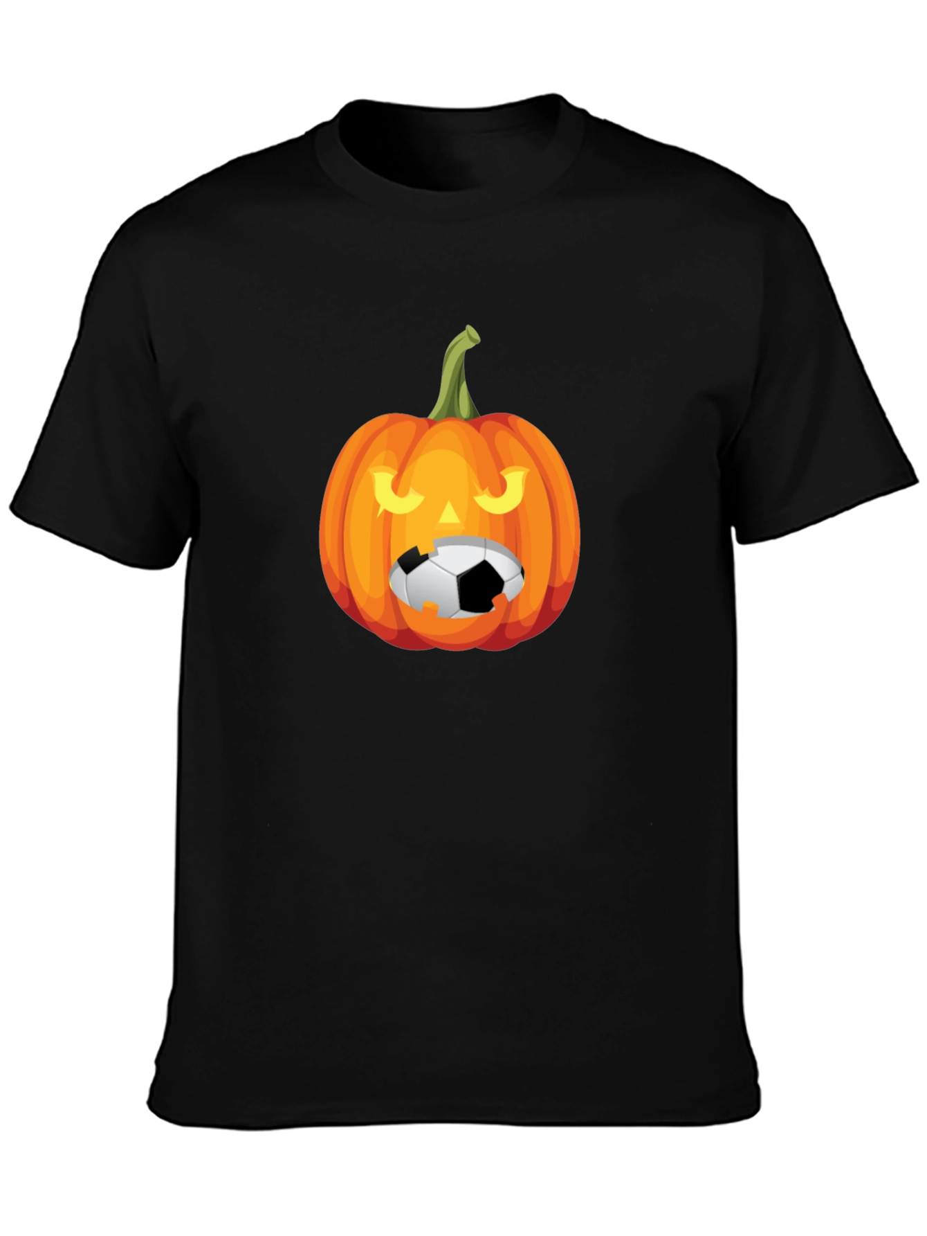 Halloween Soccer Pumpkin Graphic Tee