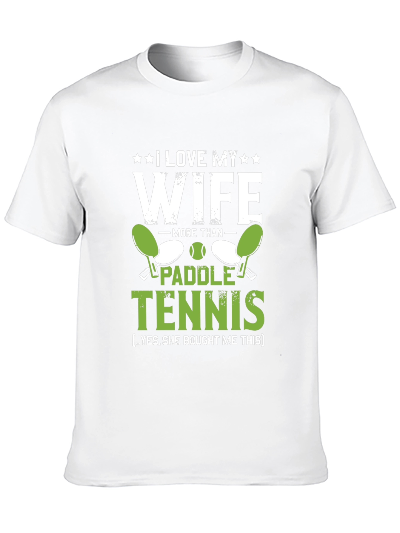 I Love My Wife Paddle Tennis Graphic T-Shirt