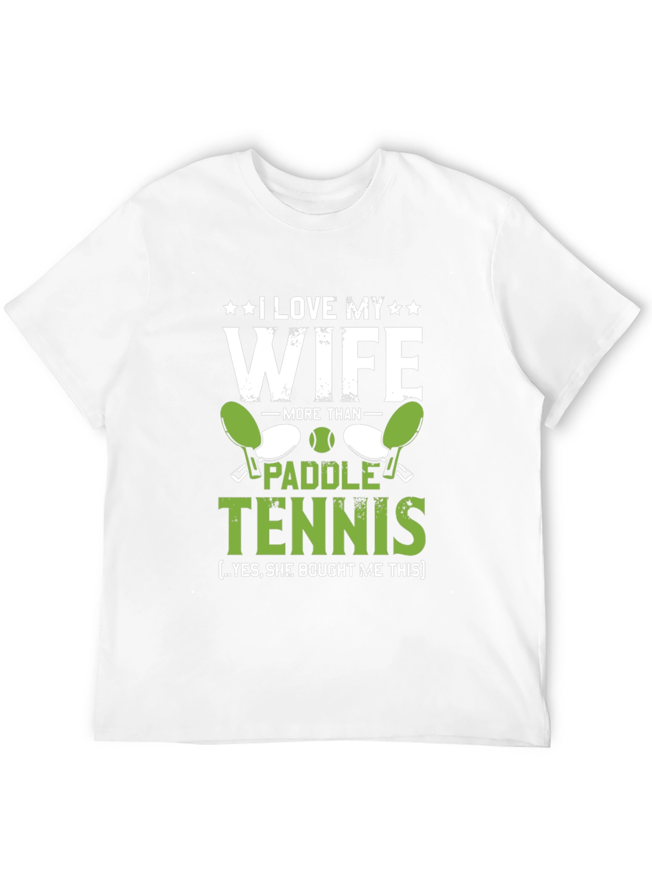 I Love My Wife Paddle Tennis Graphic T-Shirt
