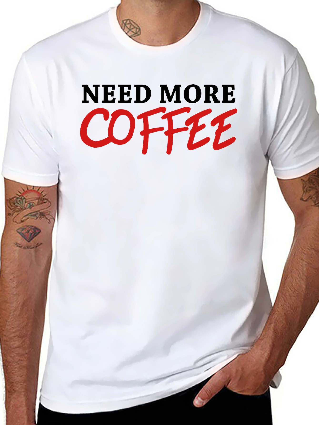 Need More Coffee T-Shirt - Black