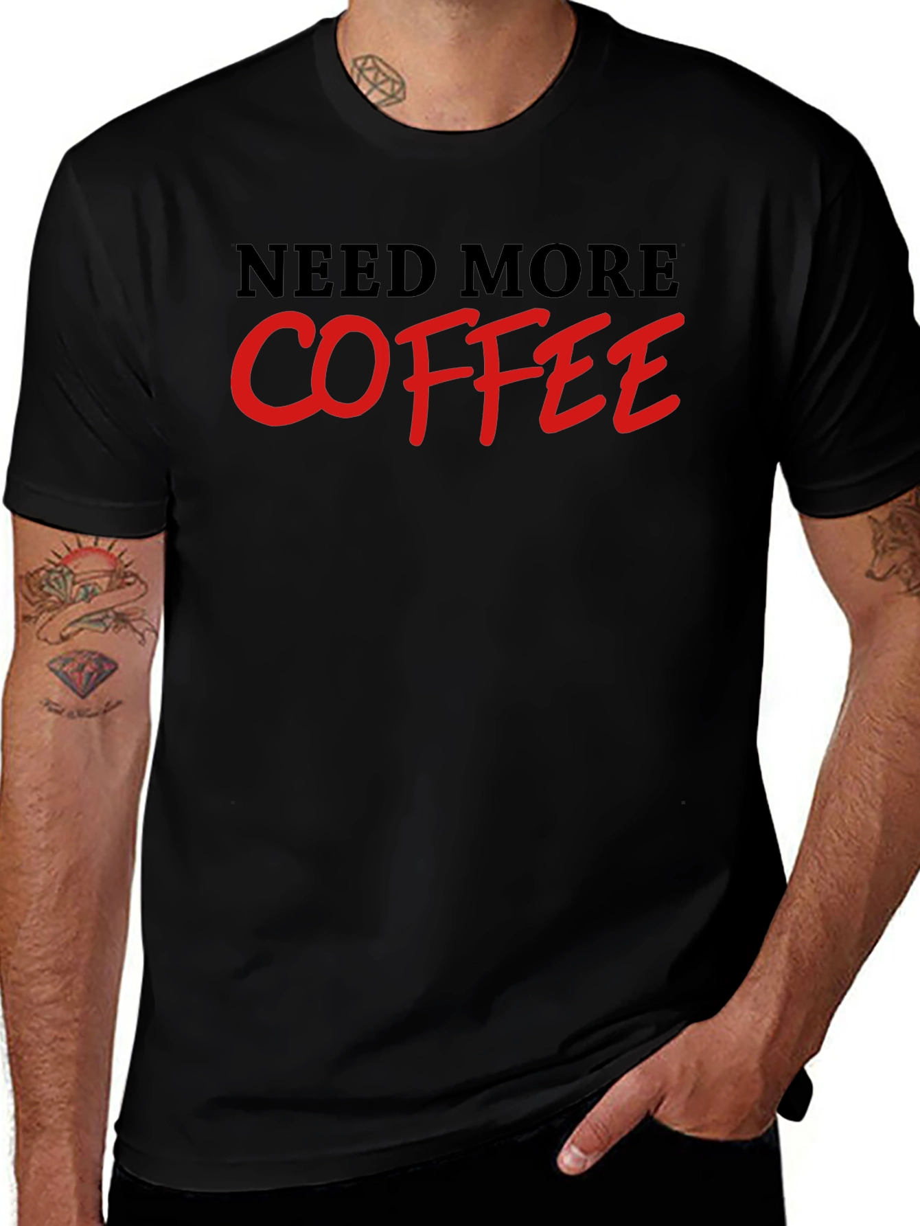 Need More Coffee T-Shirt - Black