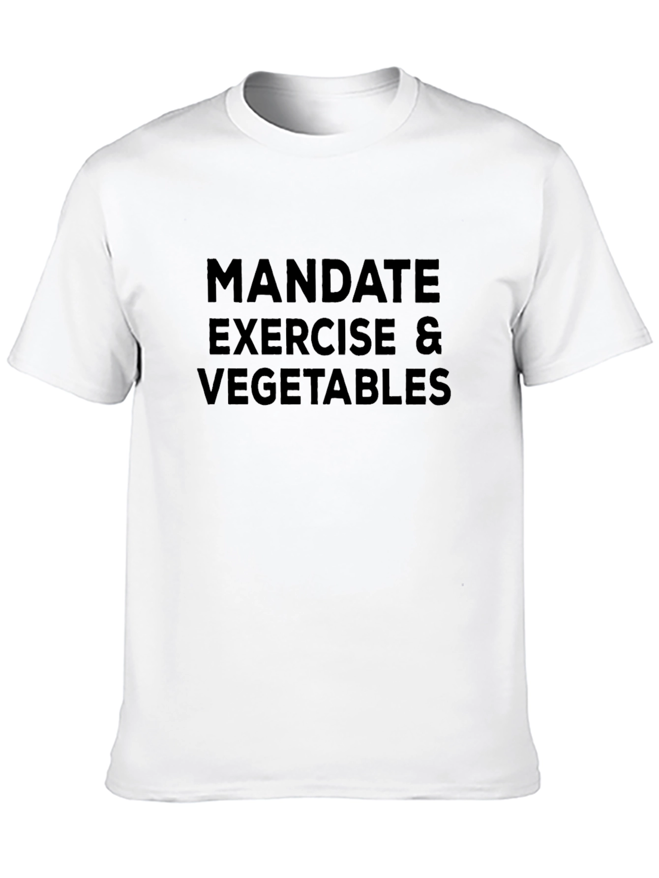 Mandate Exercise & Vegetables Black T-Shirt