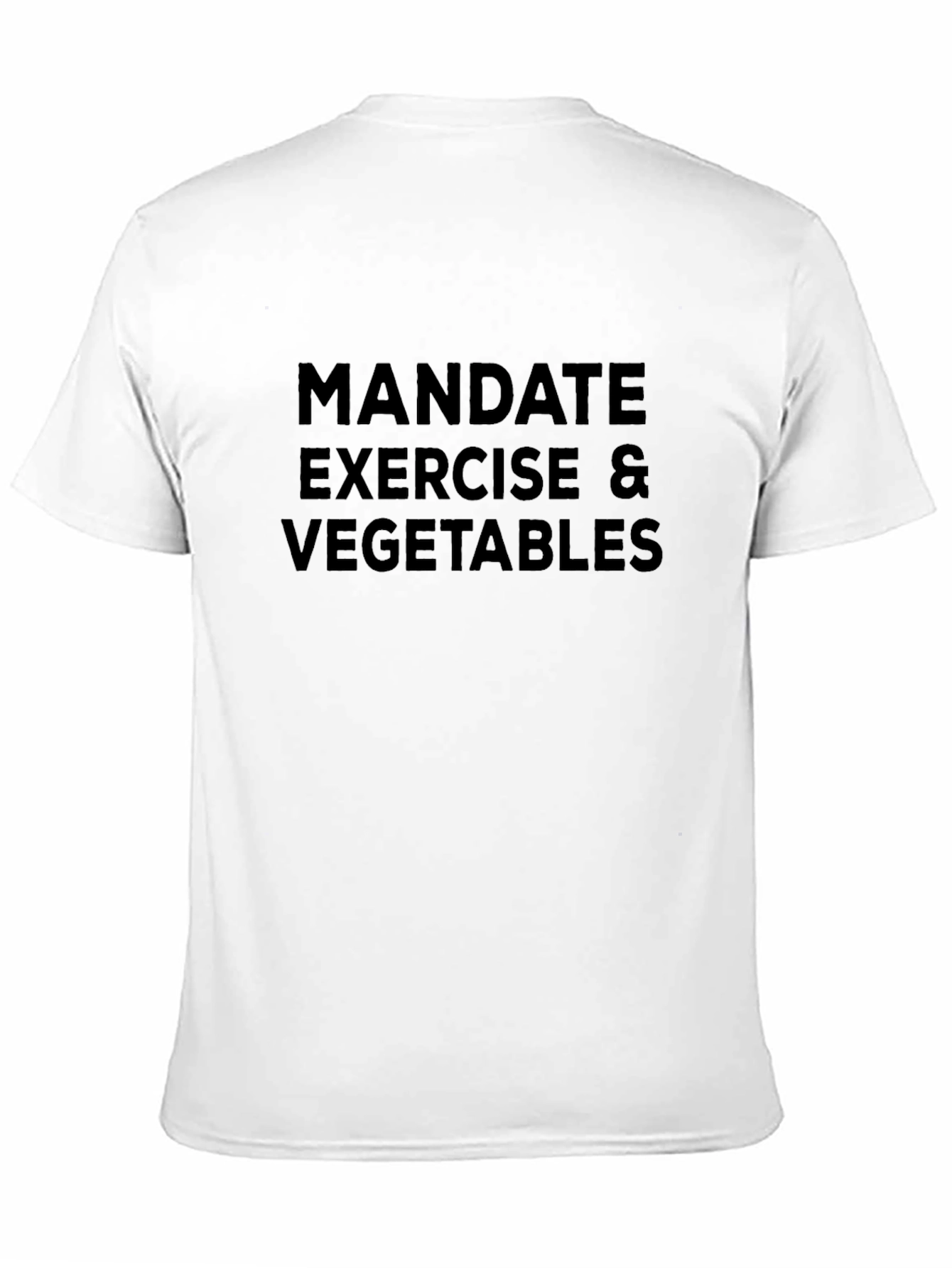 Mandate Exercise & Vegetables Black T-Shirt