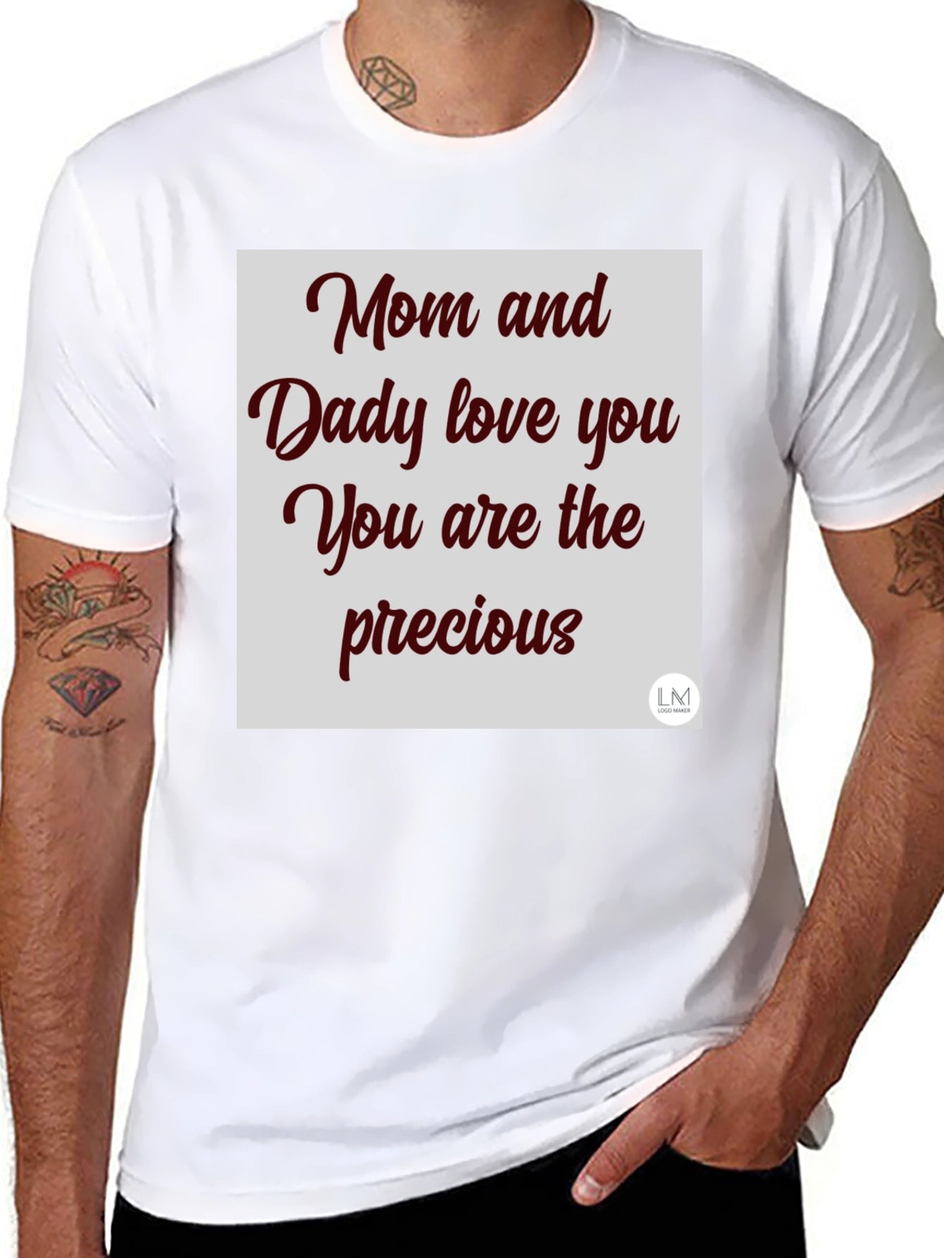 Mom and Daddy Love You Graphic T-Shirt