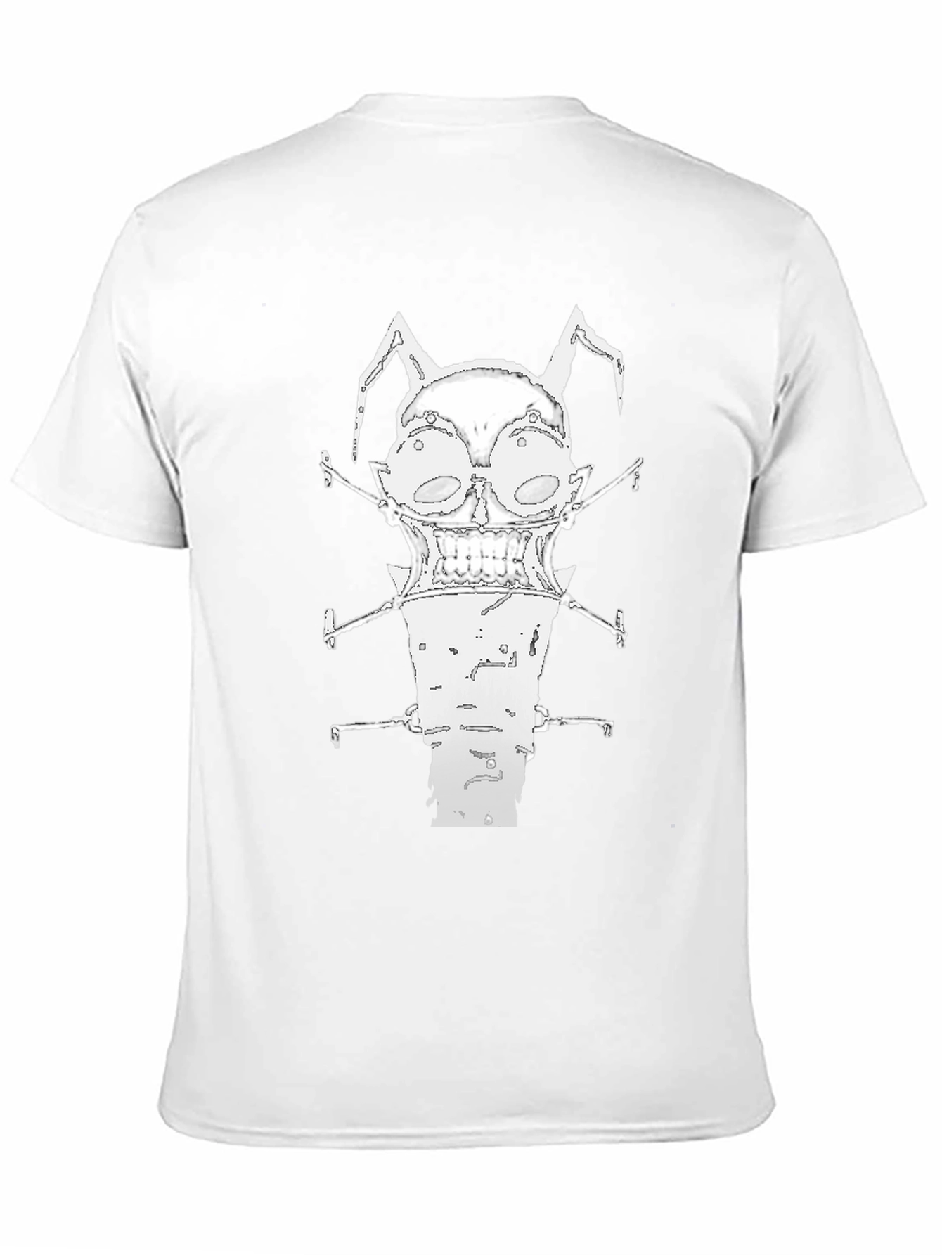 Unique Graphic Print Black Crew Neck T-Shirt