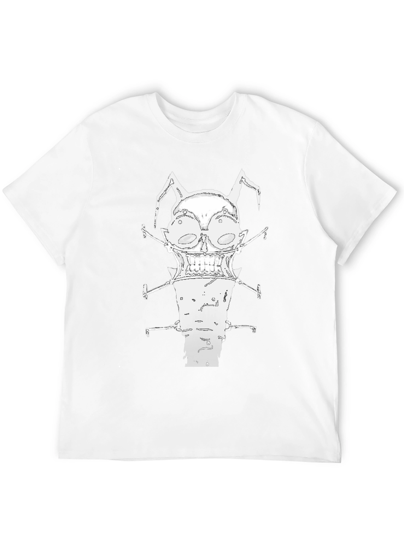 Unique Graphic Print Black Crew Neck T-Shirt