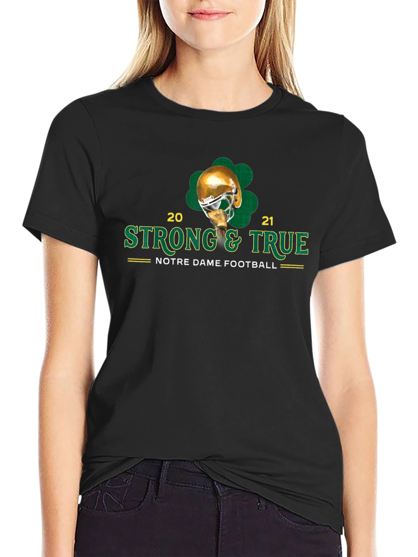 Notre Dame Football Strong & True T-Shirt