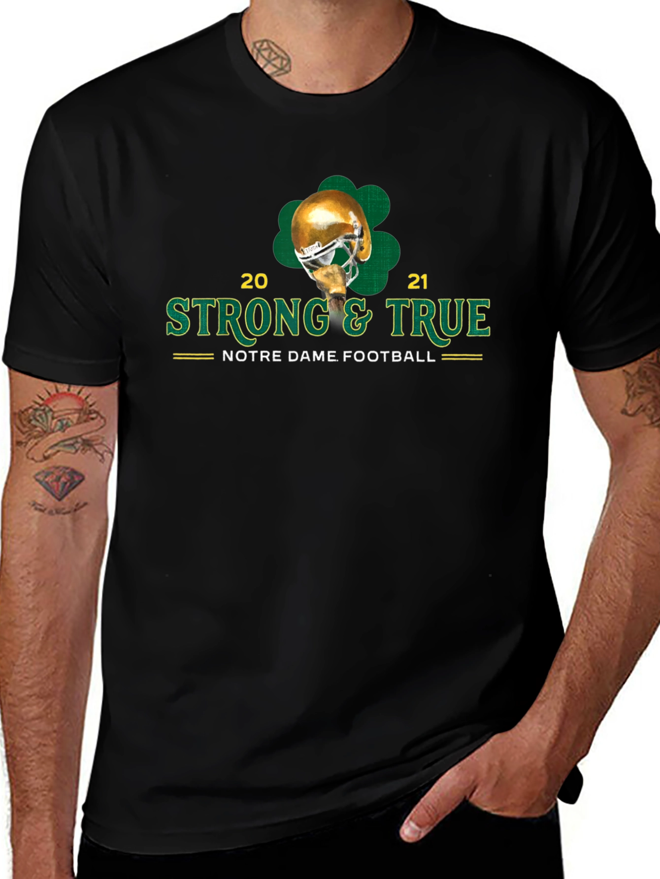Notre Dame Football Strong & True T-Shirt