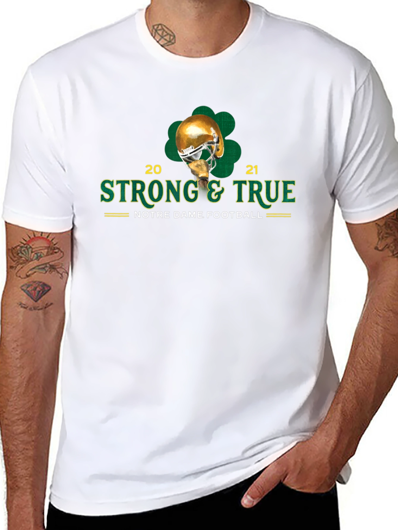 Notre Dame Football Strong & True T-Shirt