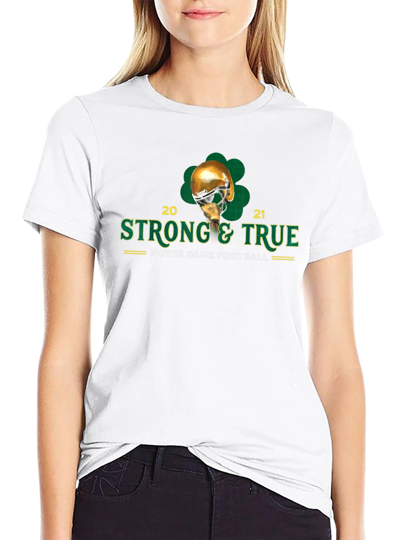 Notre Dame Football Strong & True T-Shirt