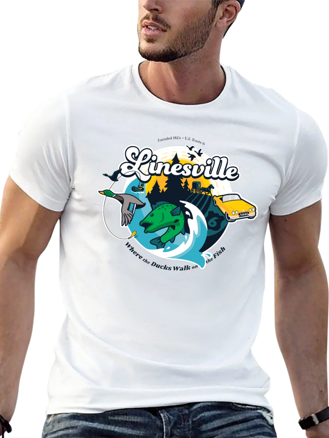 Linesville Graphic T-Shirt
