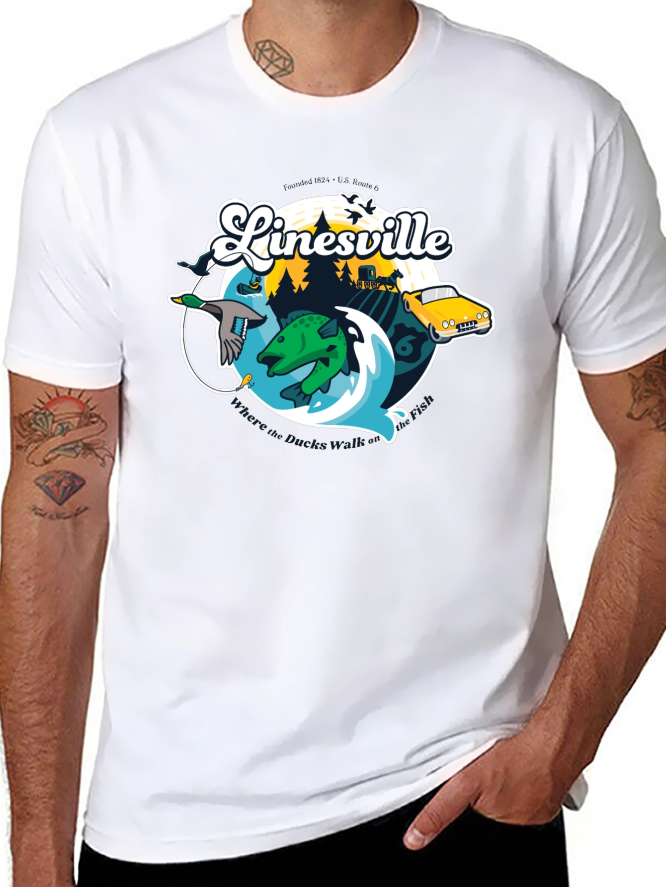 Linesville Graphic T-Shirt