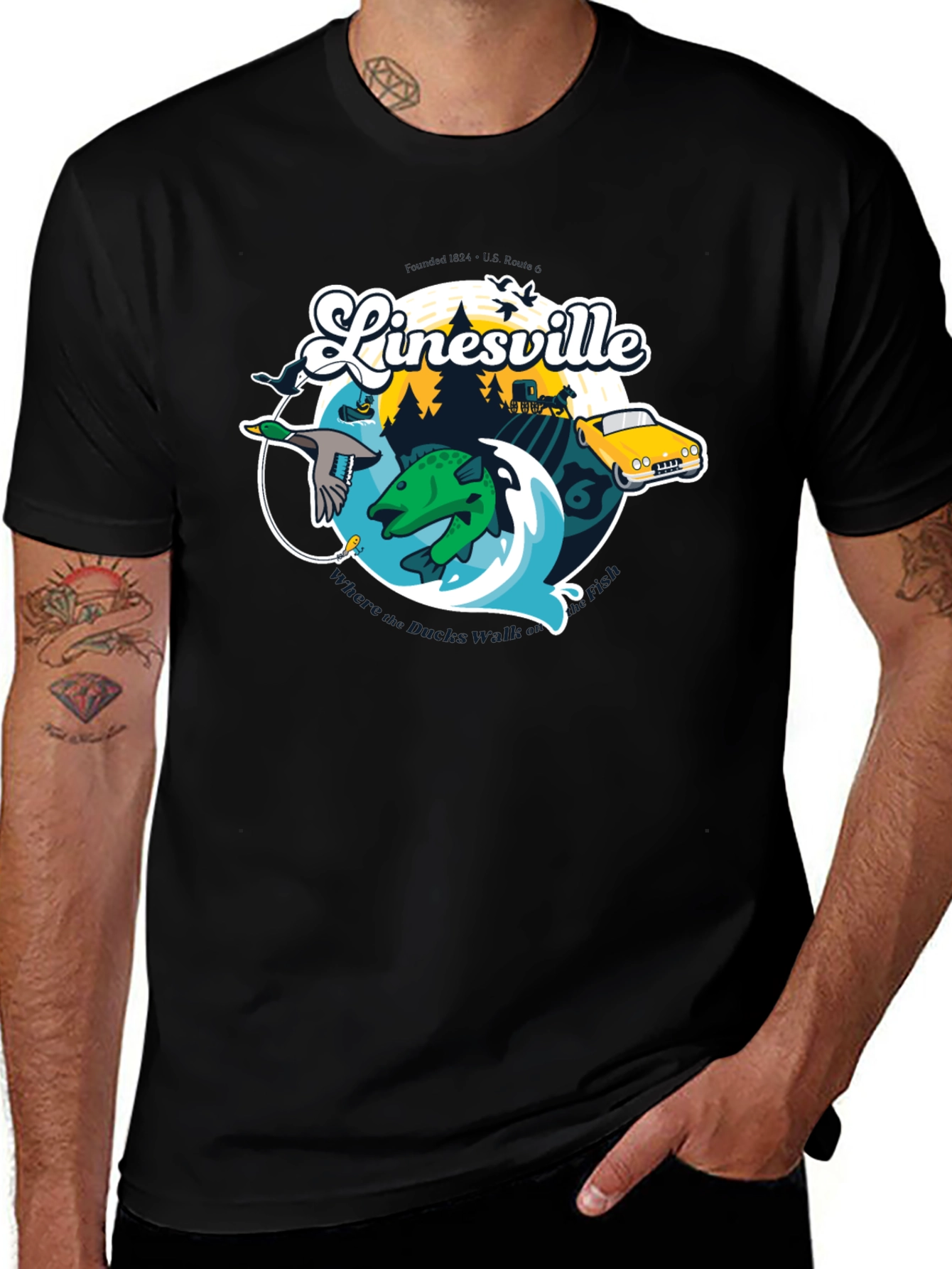 Linesville Graphic T-Shirt
