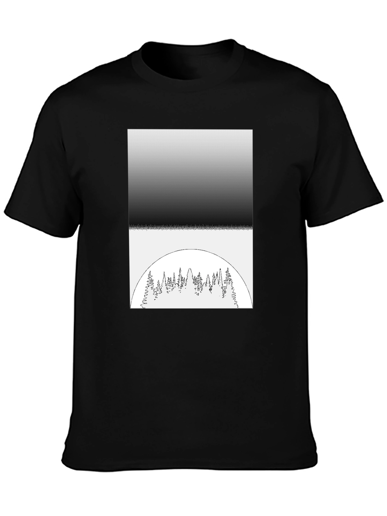 Monochrome Forest Graphic Tee