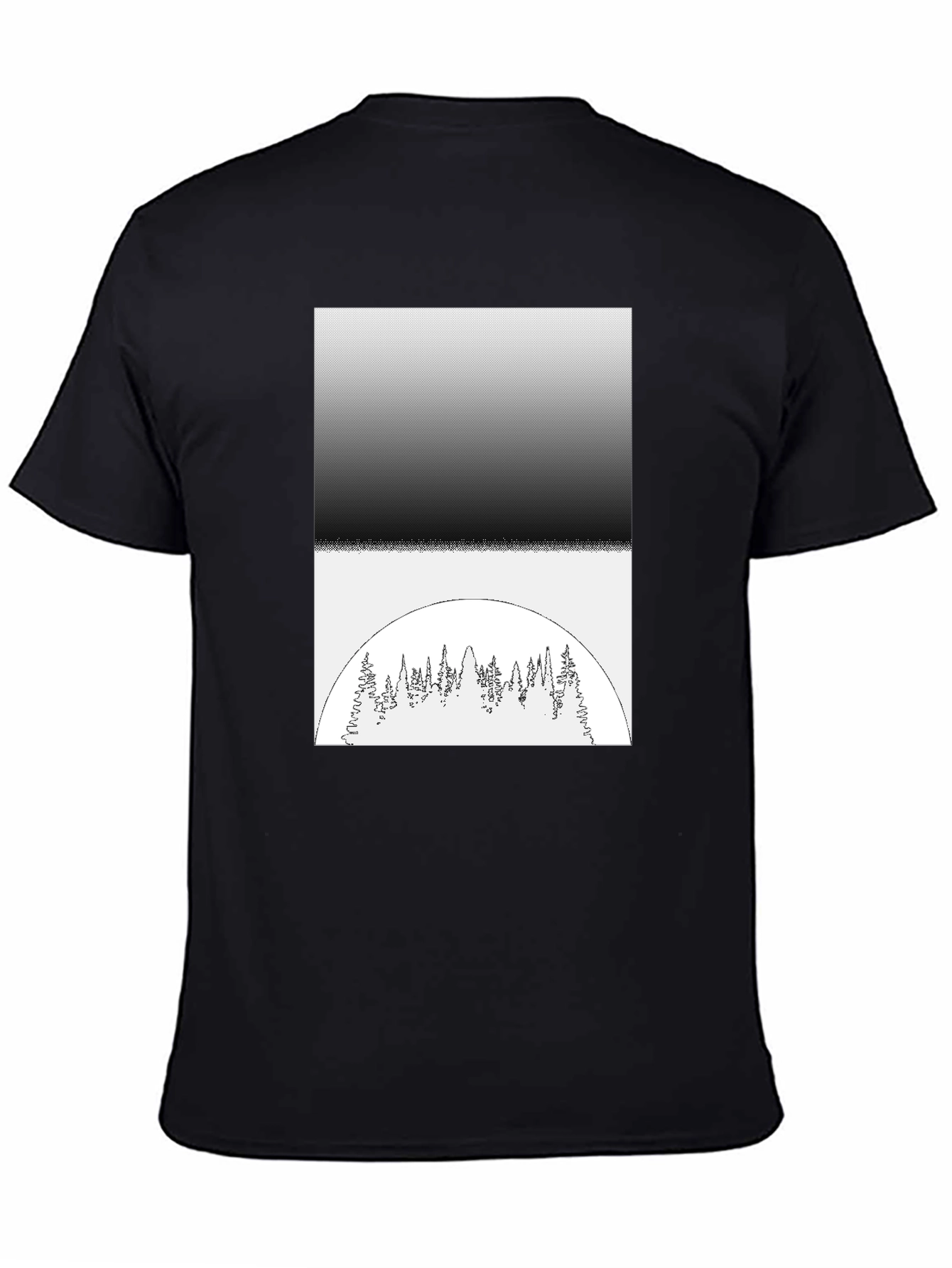 Monochrome Forest Graphic Tee