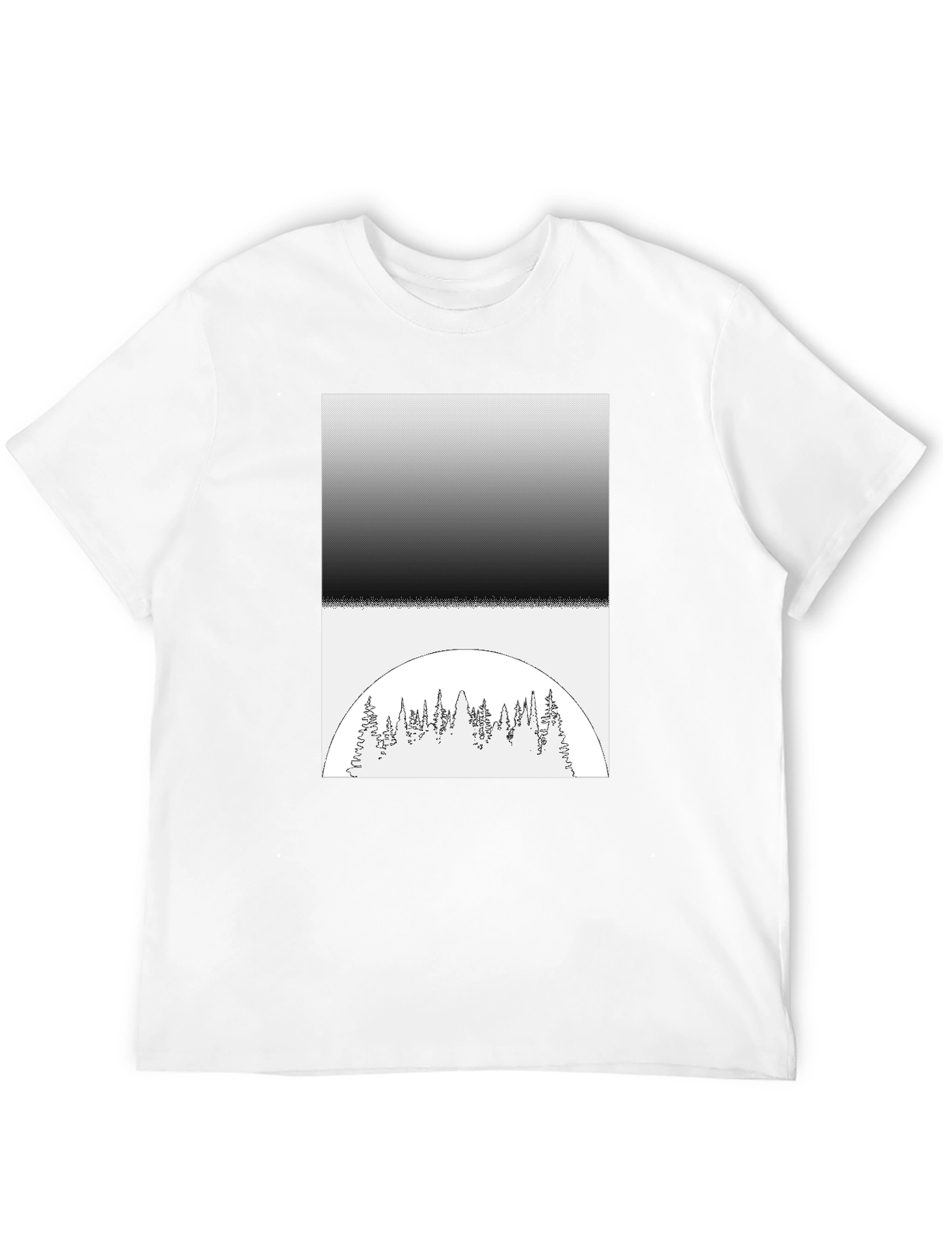 Monochrome Forest Graphic Tee