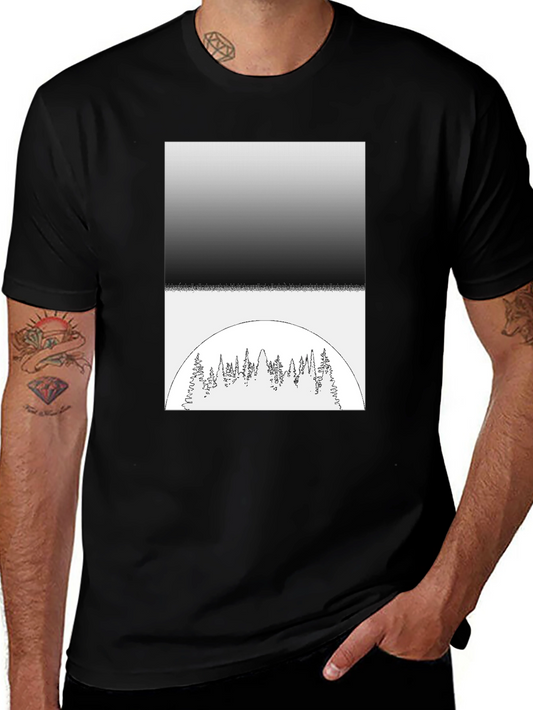 Monochrome Forest Graphic Tee