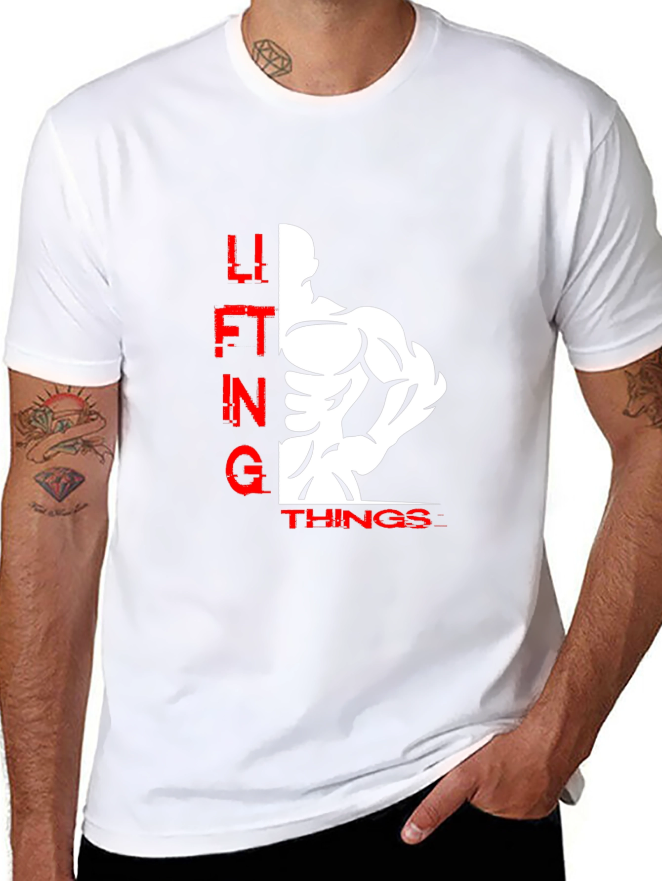 Lifting Things Graphic Tee - Black