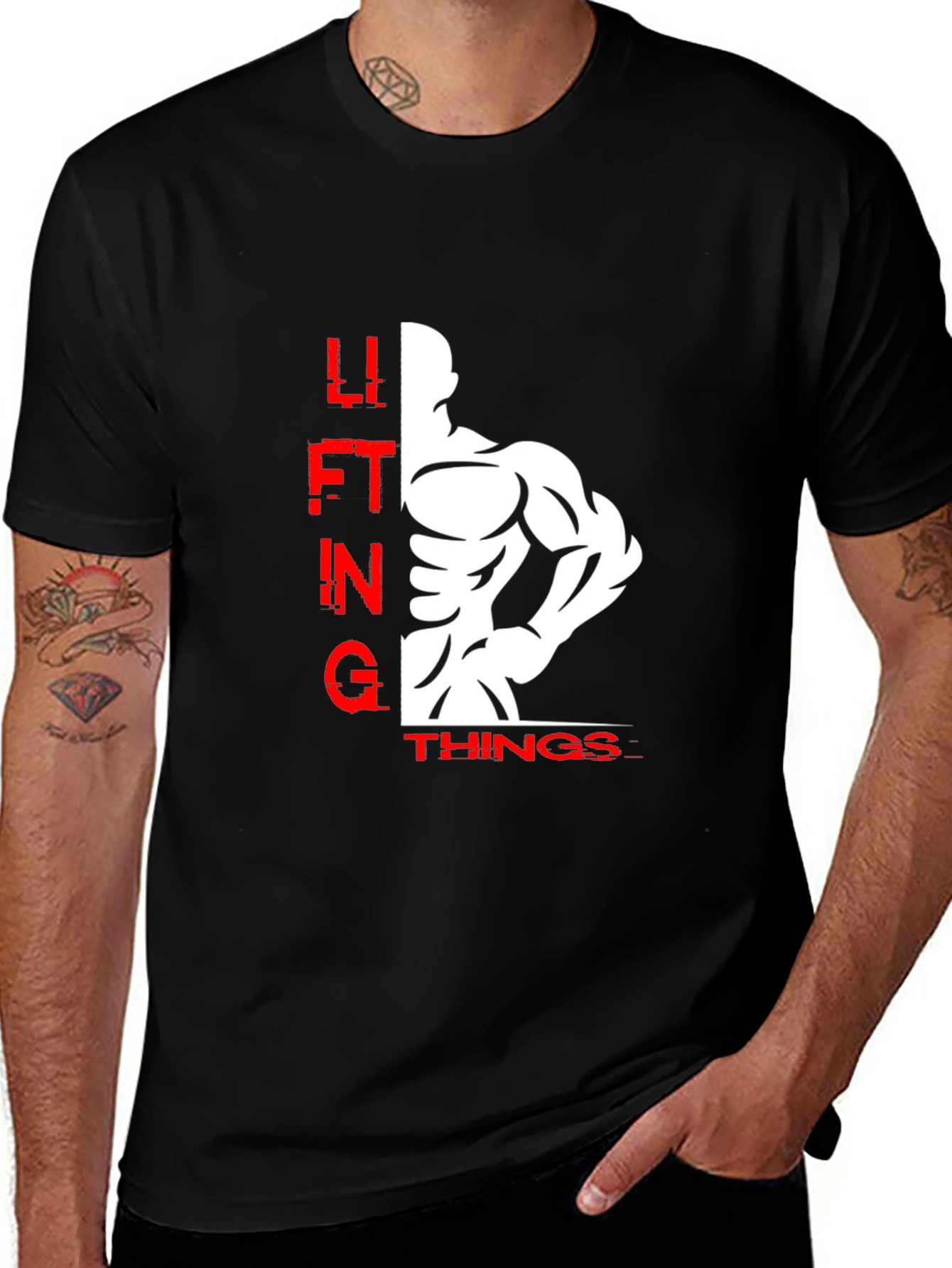 Lifting Things Graphic Tee - Black